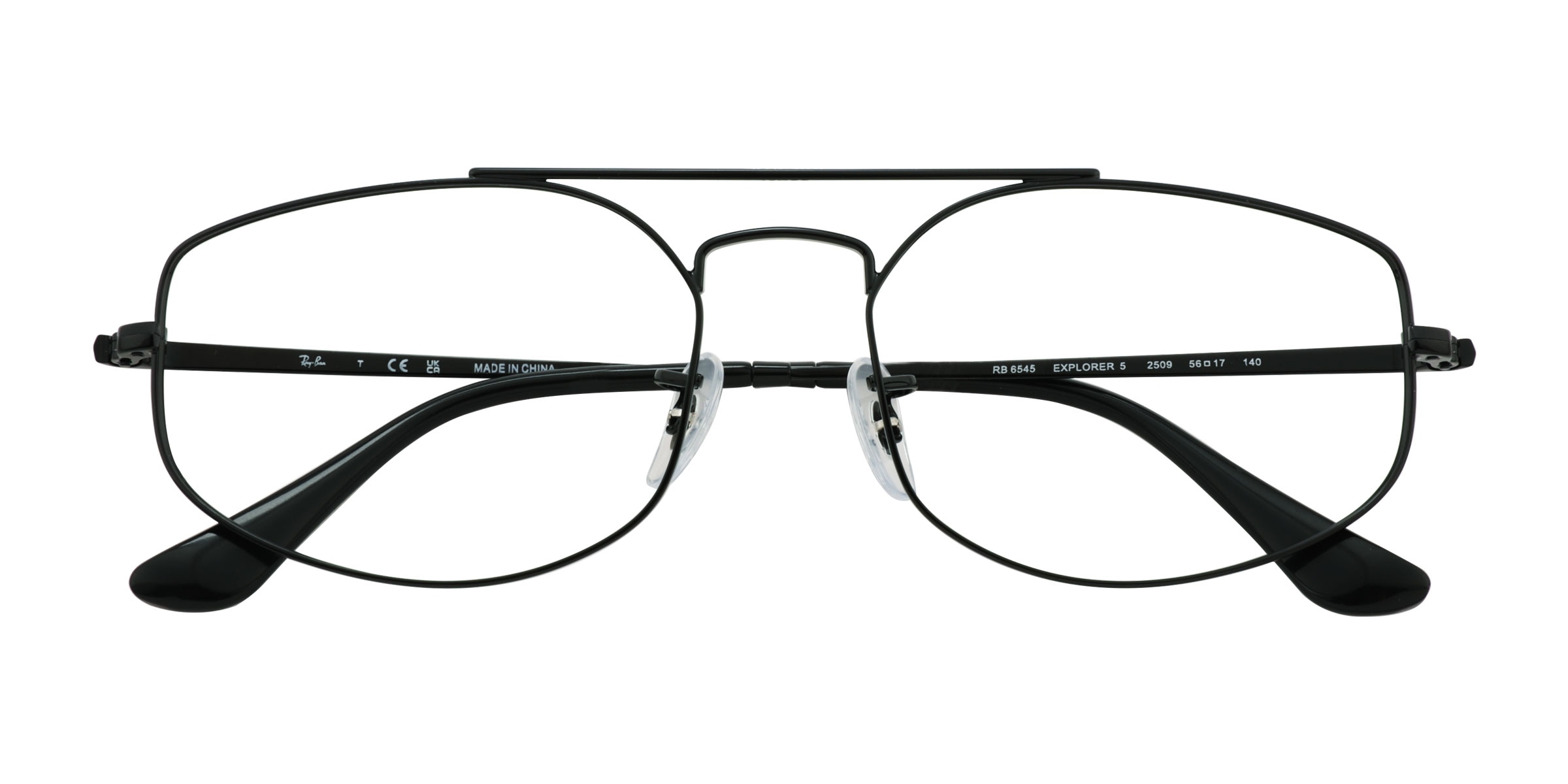 Ray-Ban RB6545 Explorer 5 - Aviator Black Frame Eyeglasses