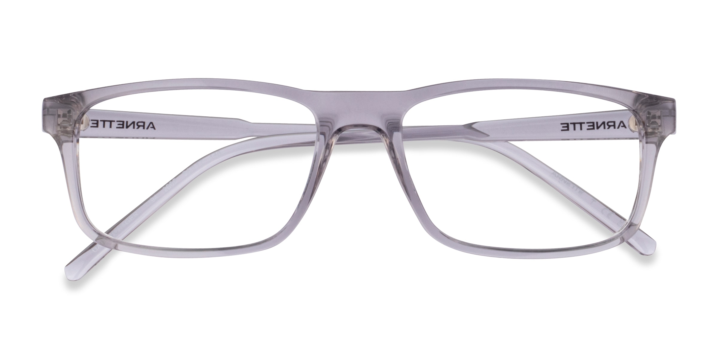 ARNETTE Dark Voyager - Rectangle Transparent Gray Frame Eyeglasses