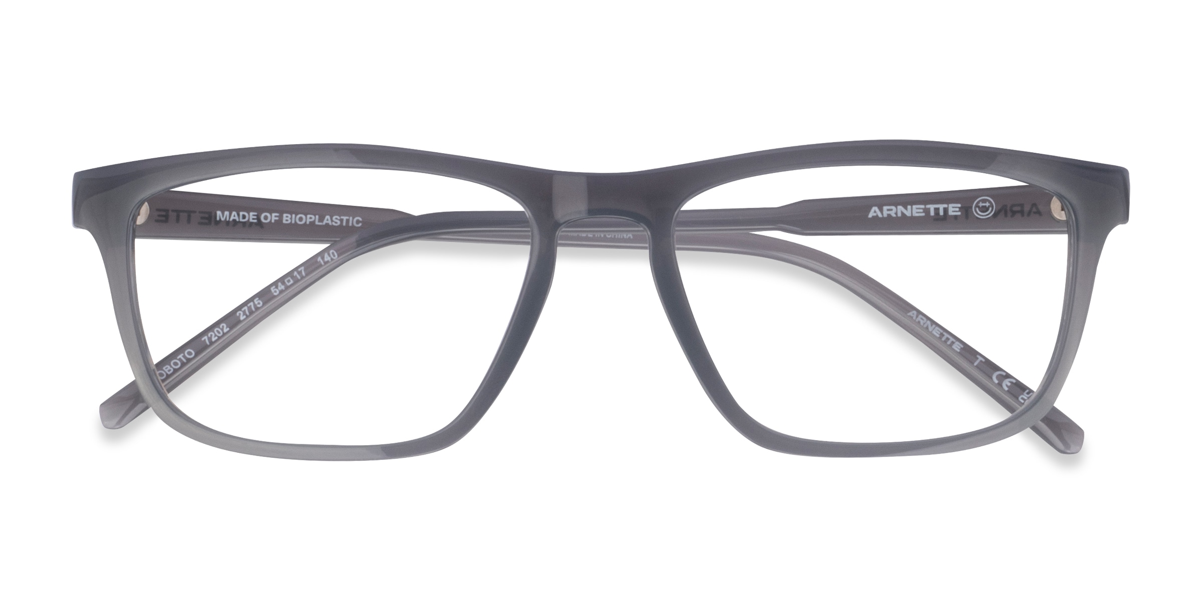 ARNETTE Roboto - Rectangle Foggy Gray Frame Eyeglasses