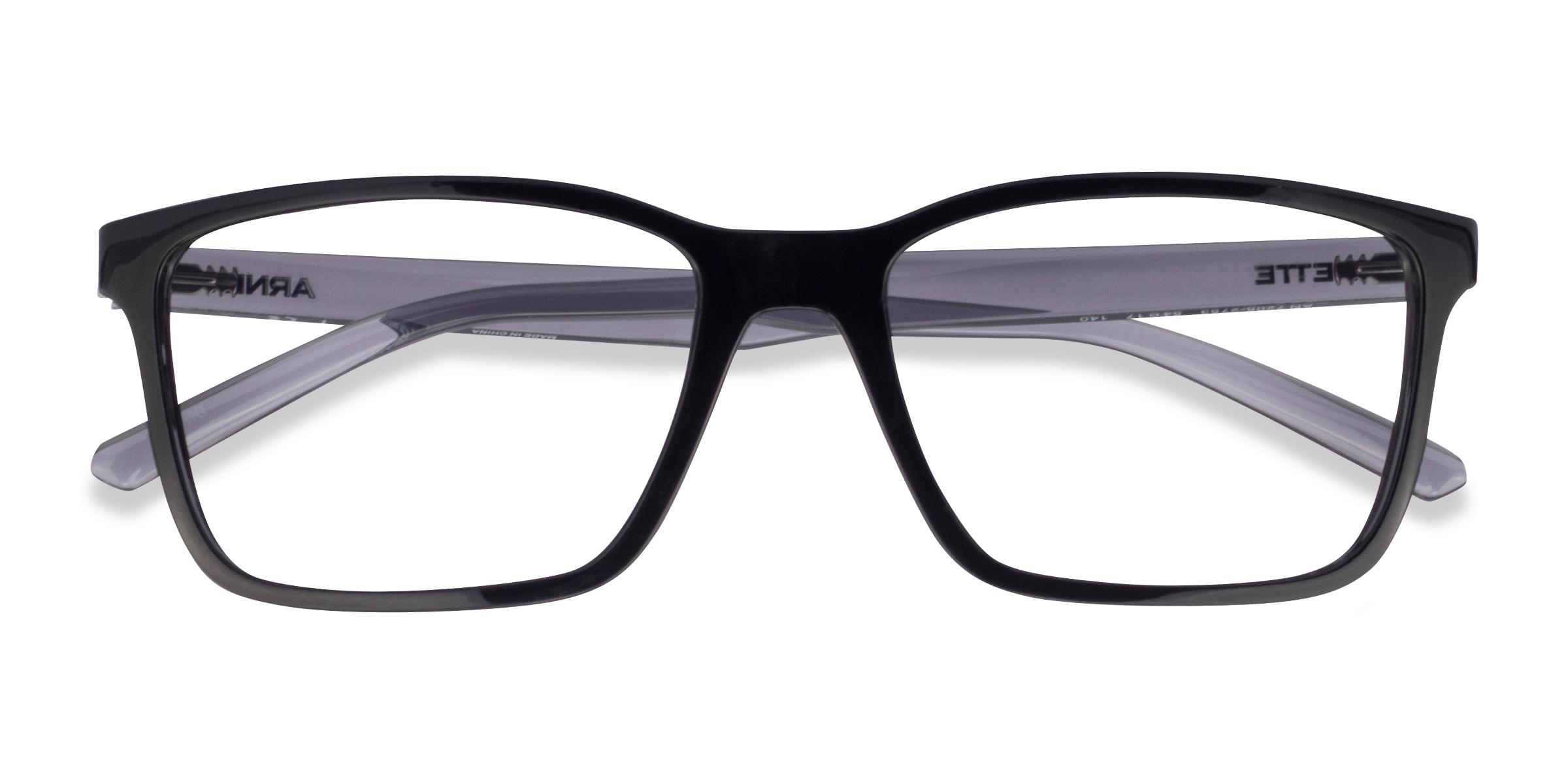 ARNETTE Nakki - Rectangle Black Frame Eyeglasses
