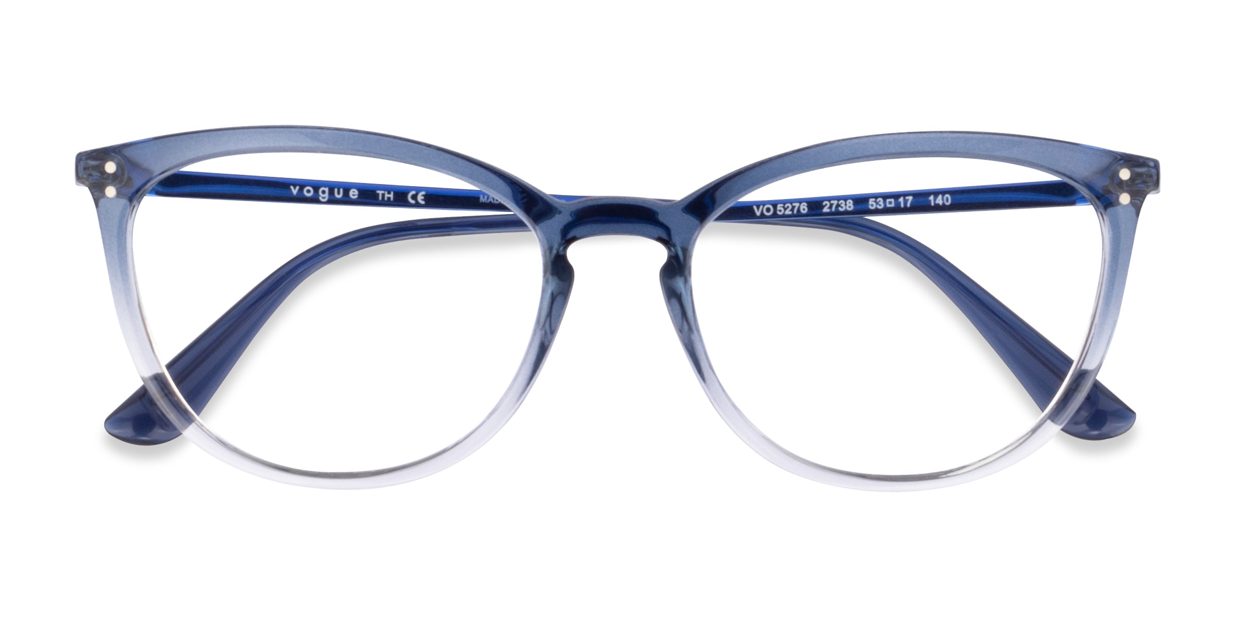 Vogue Eyewear VO5276 - Cat Eye Gradient Blue Frame Glasses For Women