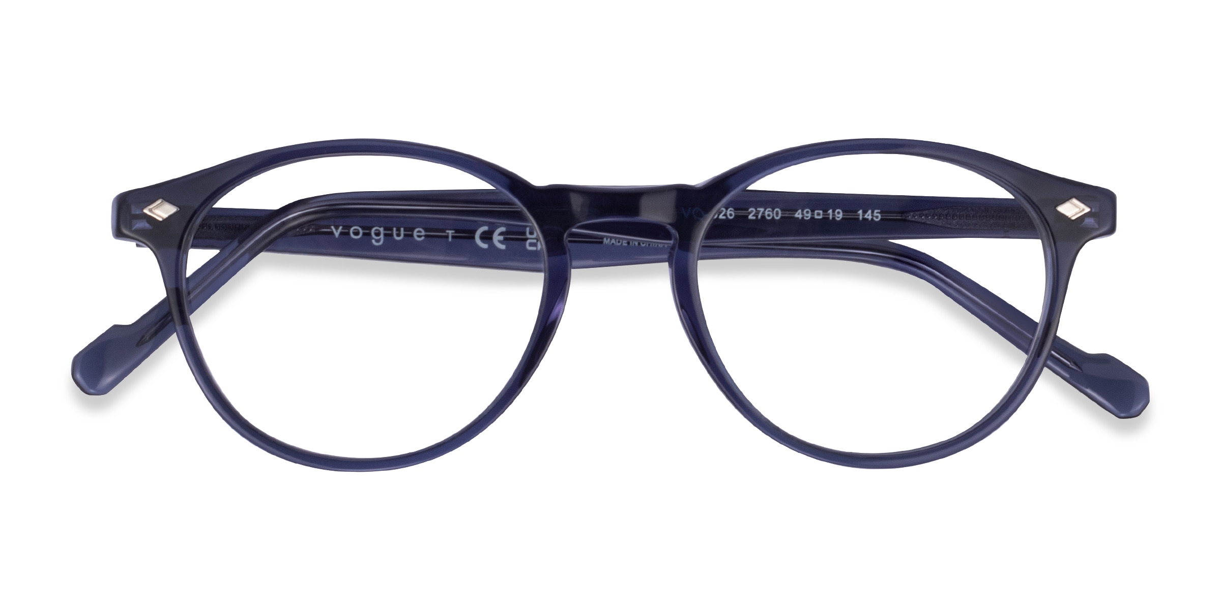 Vogue Eyewear VO5326 - Oval Transparent Blue Frame Eyeglasses