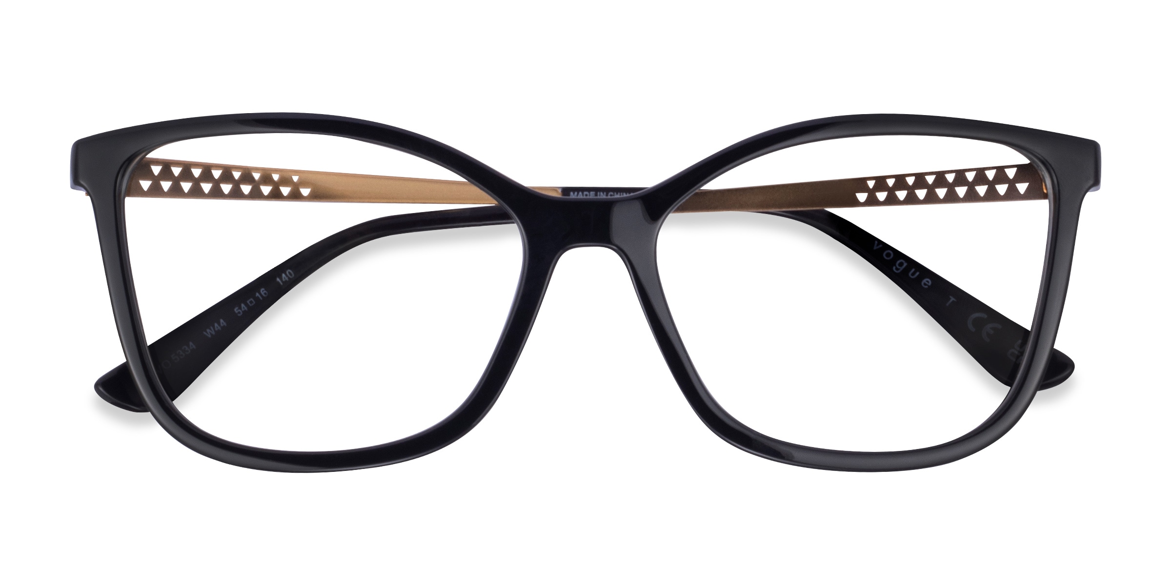 Vogue Eyewear VO5334 - Cat Eye Black Frame Glasses For Women