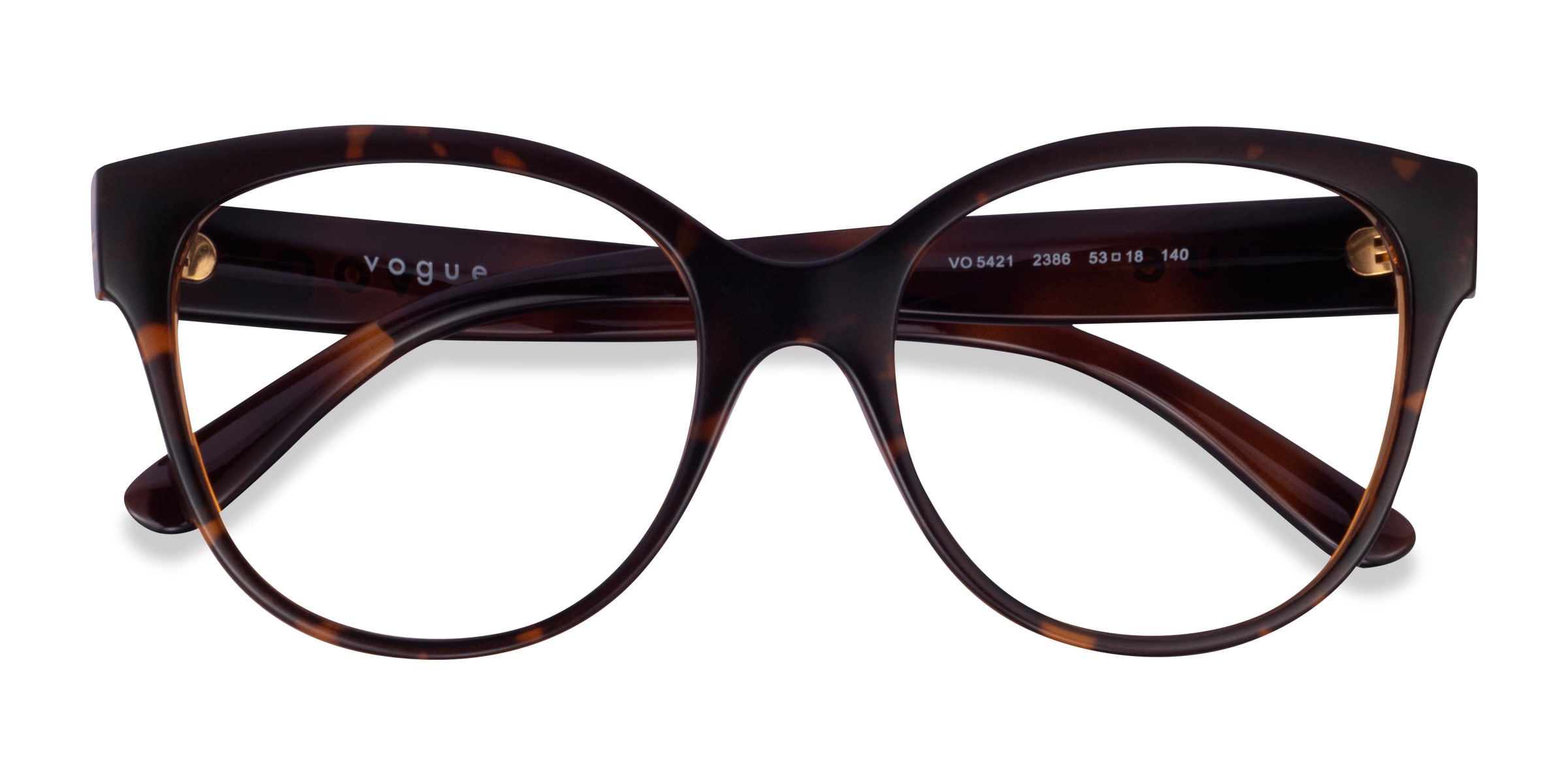 Vogue Eyewear VO5421 - Round Tortoise Frame Eyeglasses