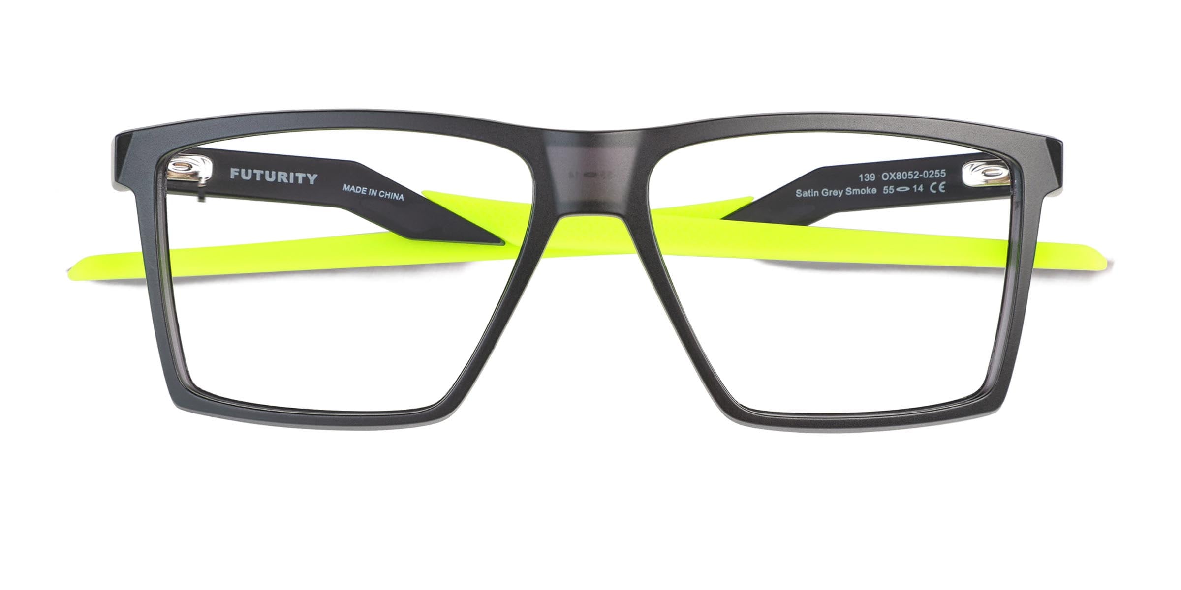 Oakley Futurity - Square Satin Gray Smoke Frame Glasses For Men