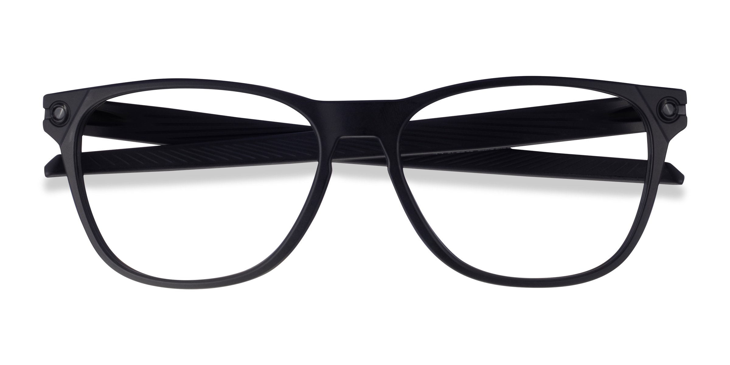 Oakley Ojector Rx - Square Satin Black Frame Glasses For Men