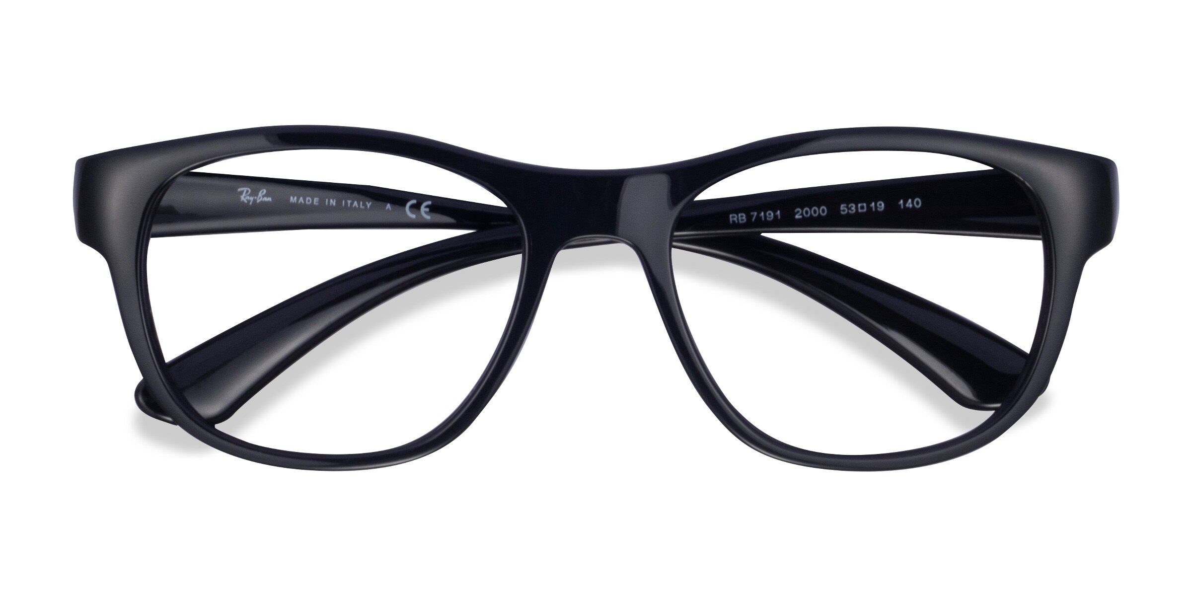 Ray-Ban RB7191 - Square Black Frame Eyeglasses