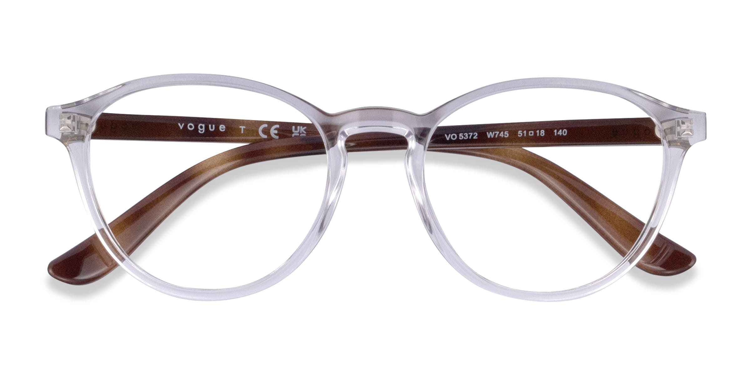 Vogue Eyewear VO5372 - Round Clear Frame Eyeglasses