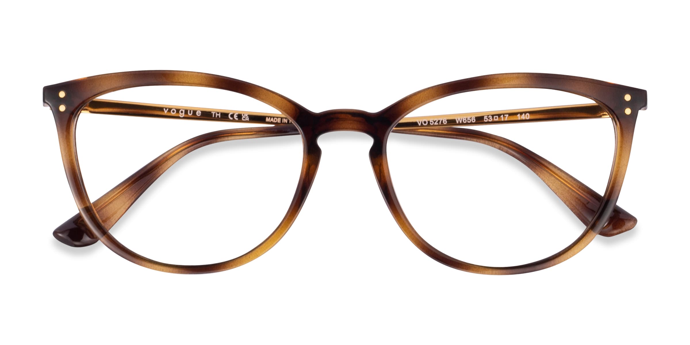 Vogue Eyewear VO5276 - Cat Eye Dark Tortoise Frame Glasses For Women