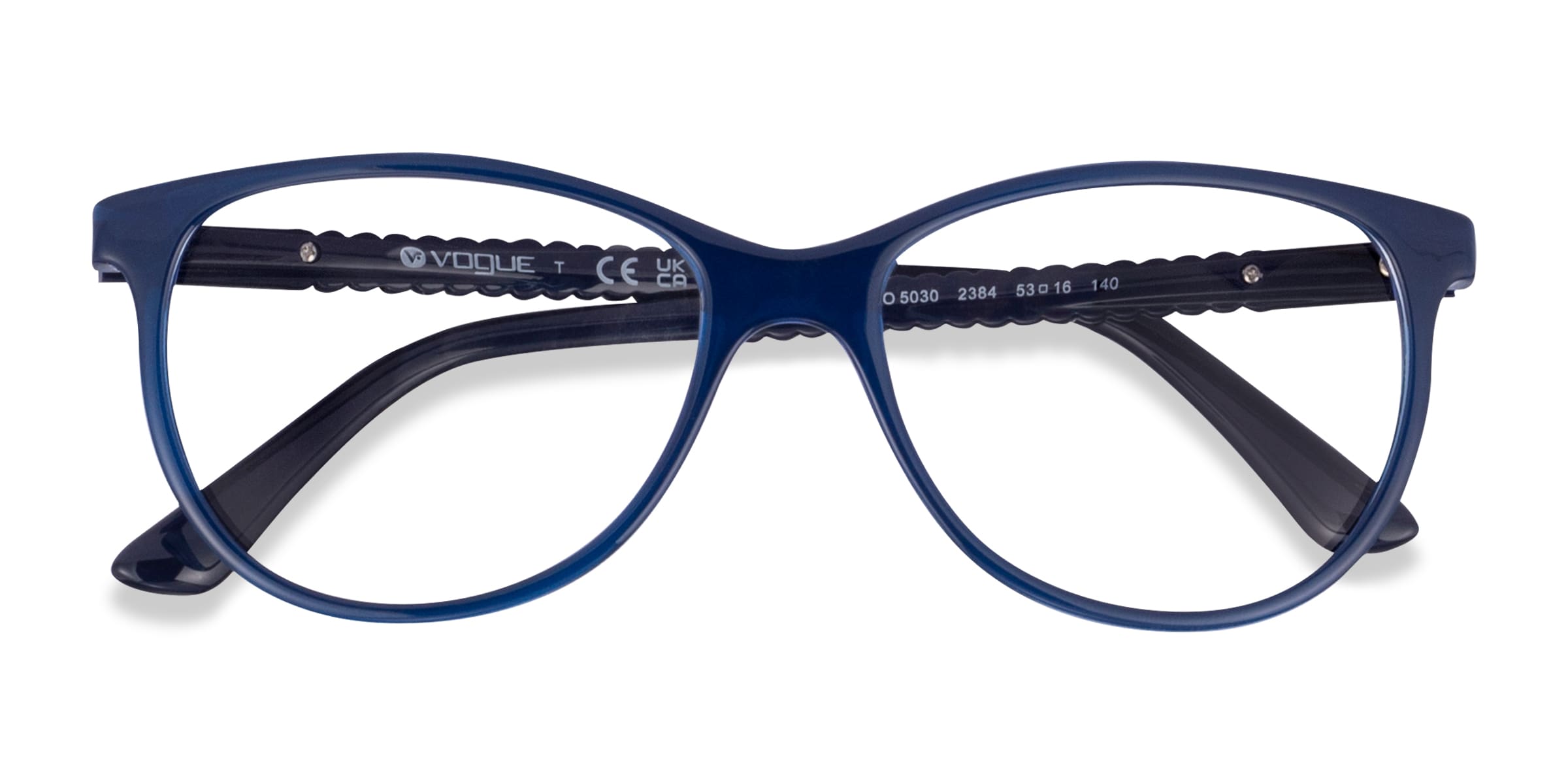 Vogue Eyewear VO5030 - Cat Eye Blue Frame Glasses For Women