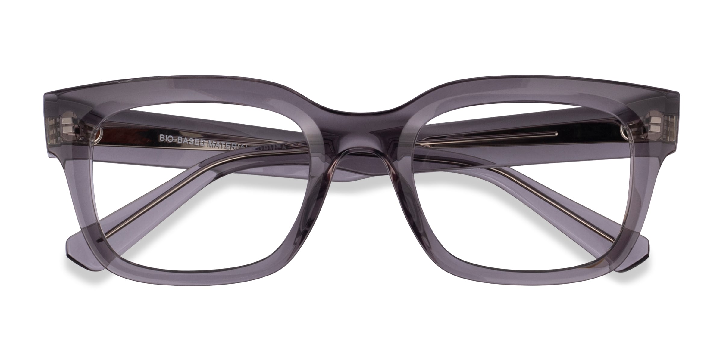 Ray-Ban RB7217 Chad - Rectangle Transparent Gray Frame Eyeglasses