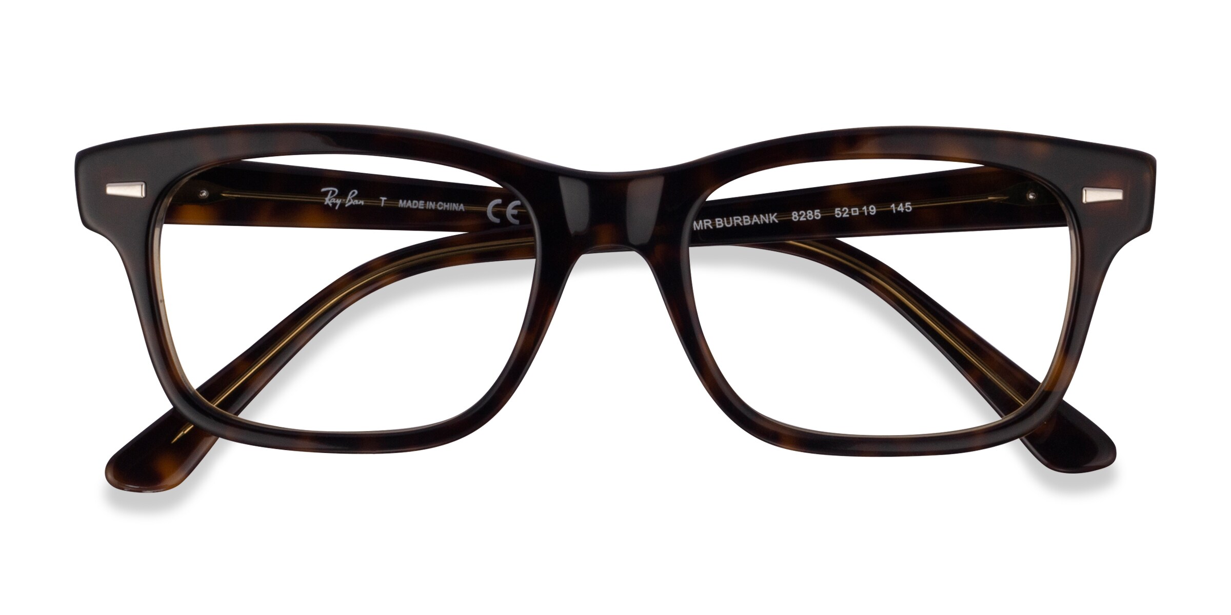 Ray-Ban RB5383 - Wayfarer Tortoise Clear Yellow Frame Eyeglasses