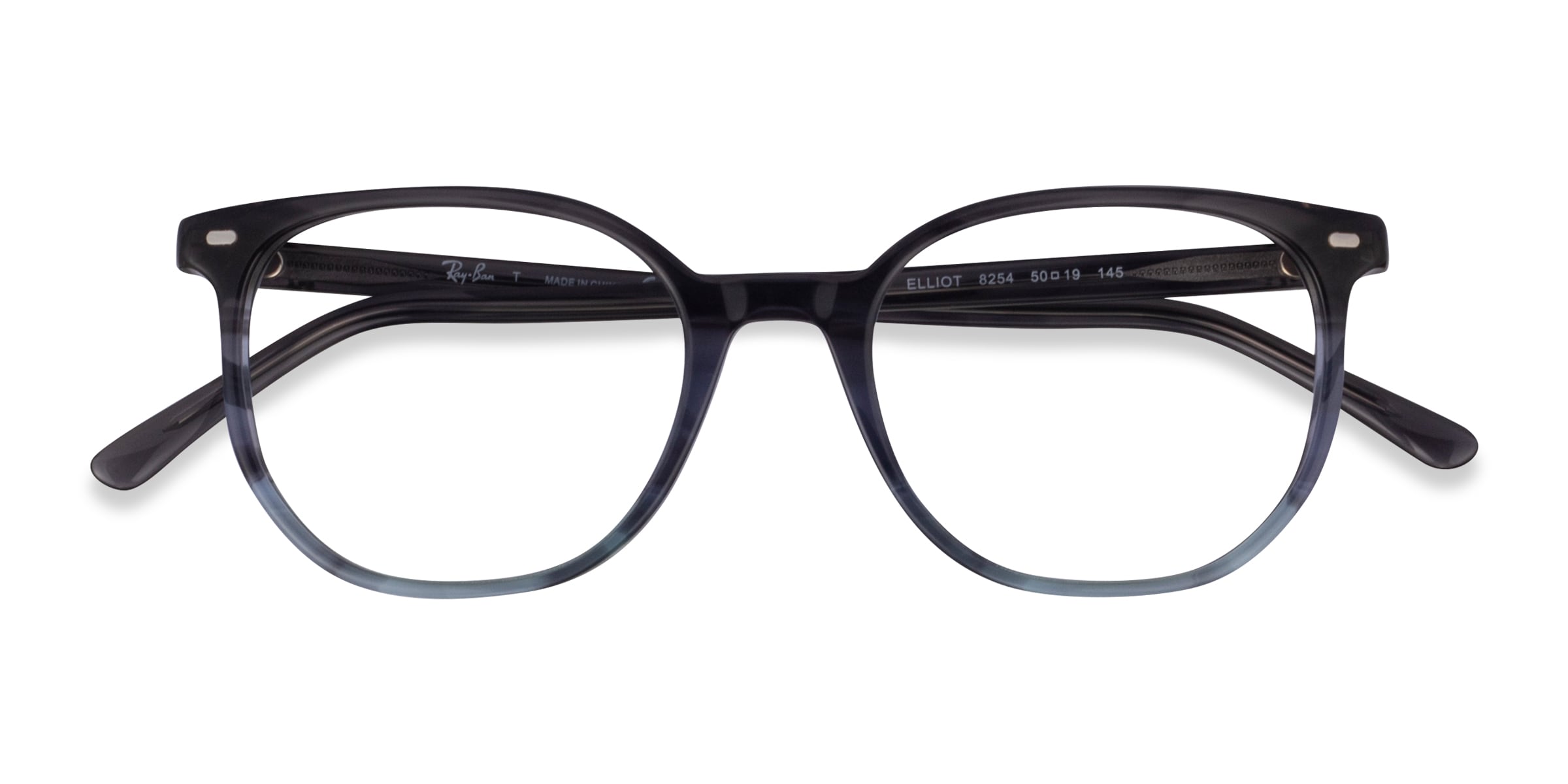 Ray-Ban RB5397 Elliot - Wayfarer Striped Gray Frame Eyeglasses