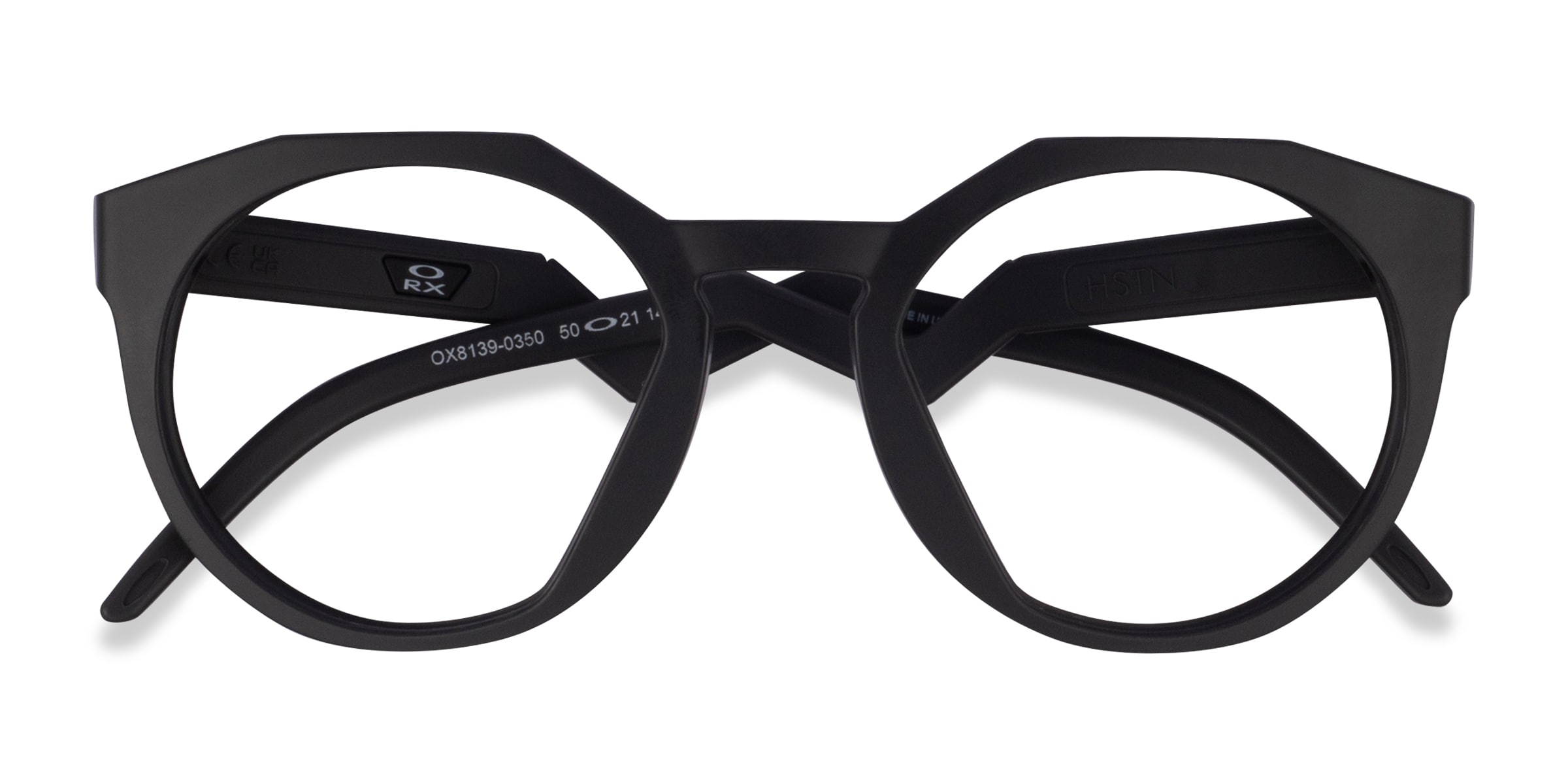 Oakley OX8139 Hstn - Geometric Matte Black Frame Eyeglasses