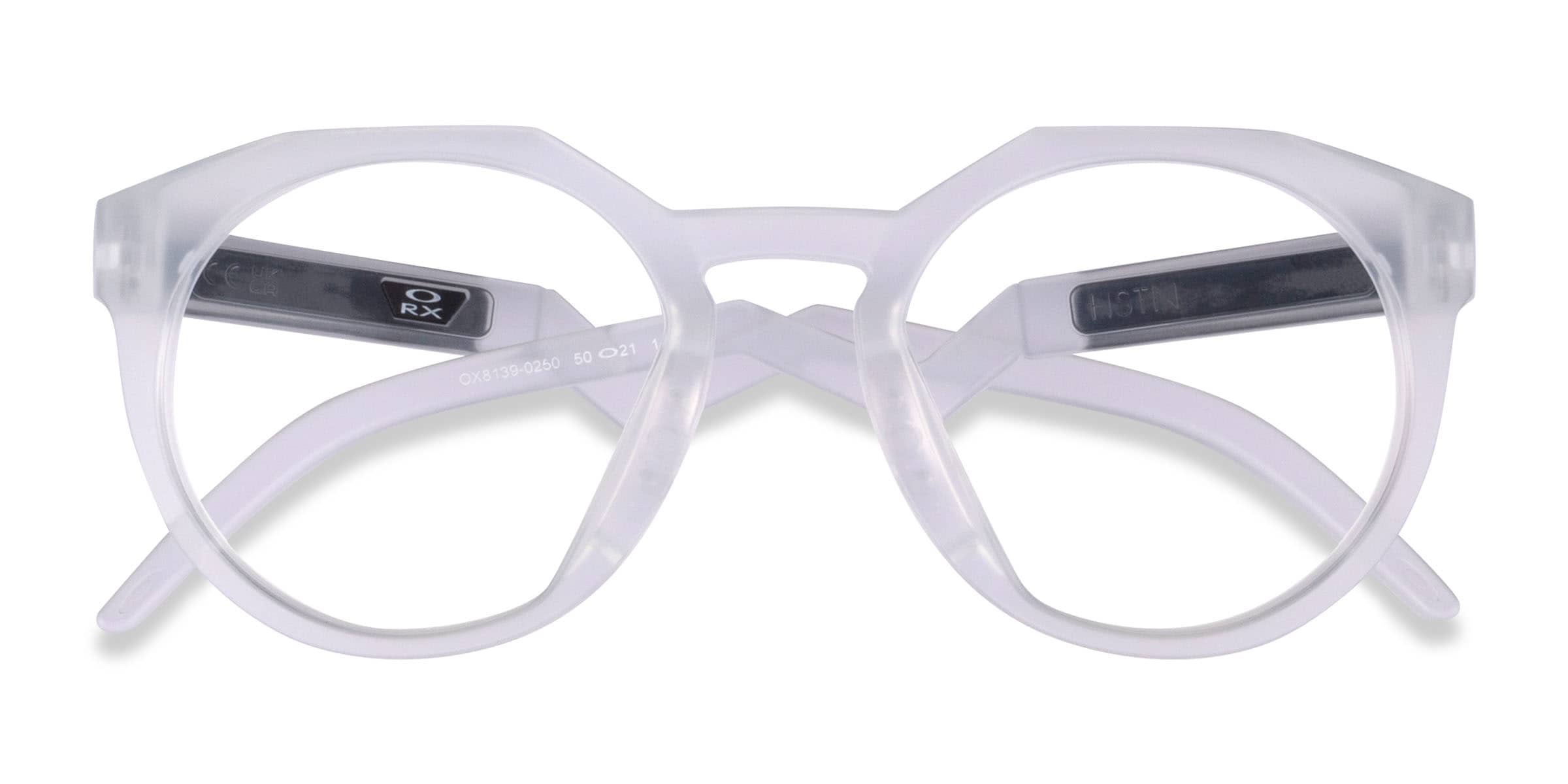 Oakley OX8139 Hstn - Geometric Matte Clear Frame Eyeglasses