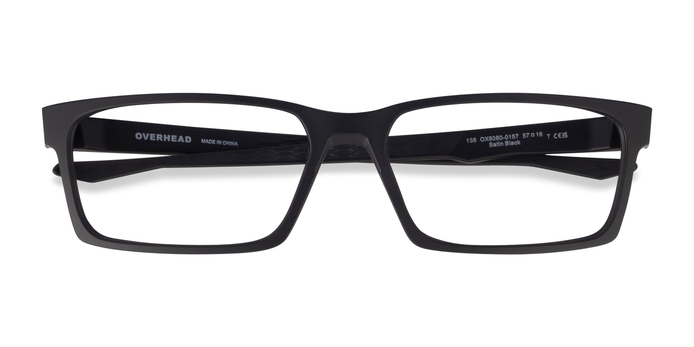 Oakley Overhead - Rectangle Satin Black Frame Eyeglasses