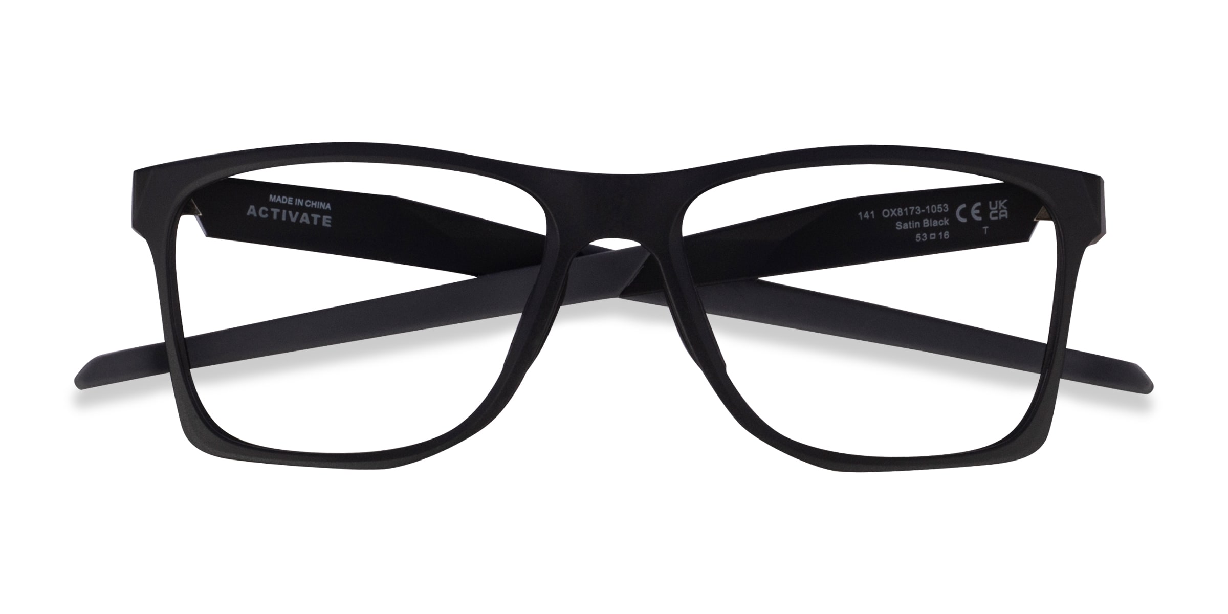 Oakley Activate - Square Satin Black Frame Eyeglasses