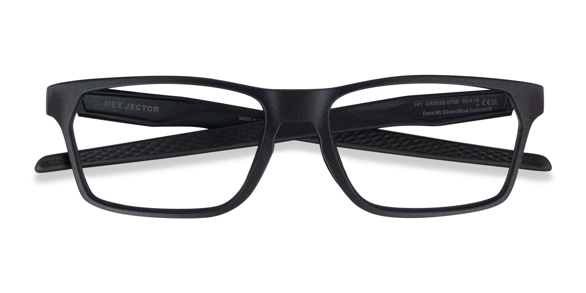 Oakley Hex Jector - Rectangle Silver Frame Eyeglasses