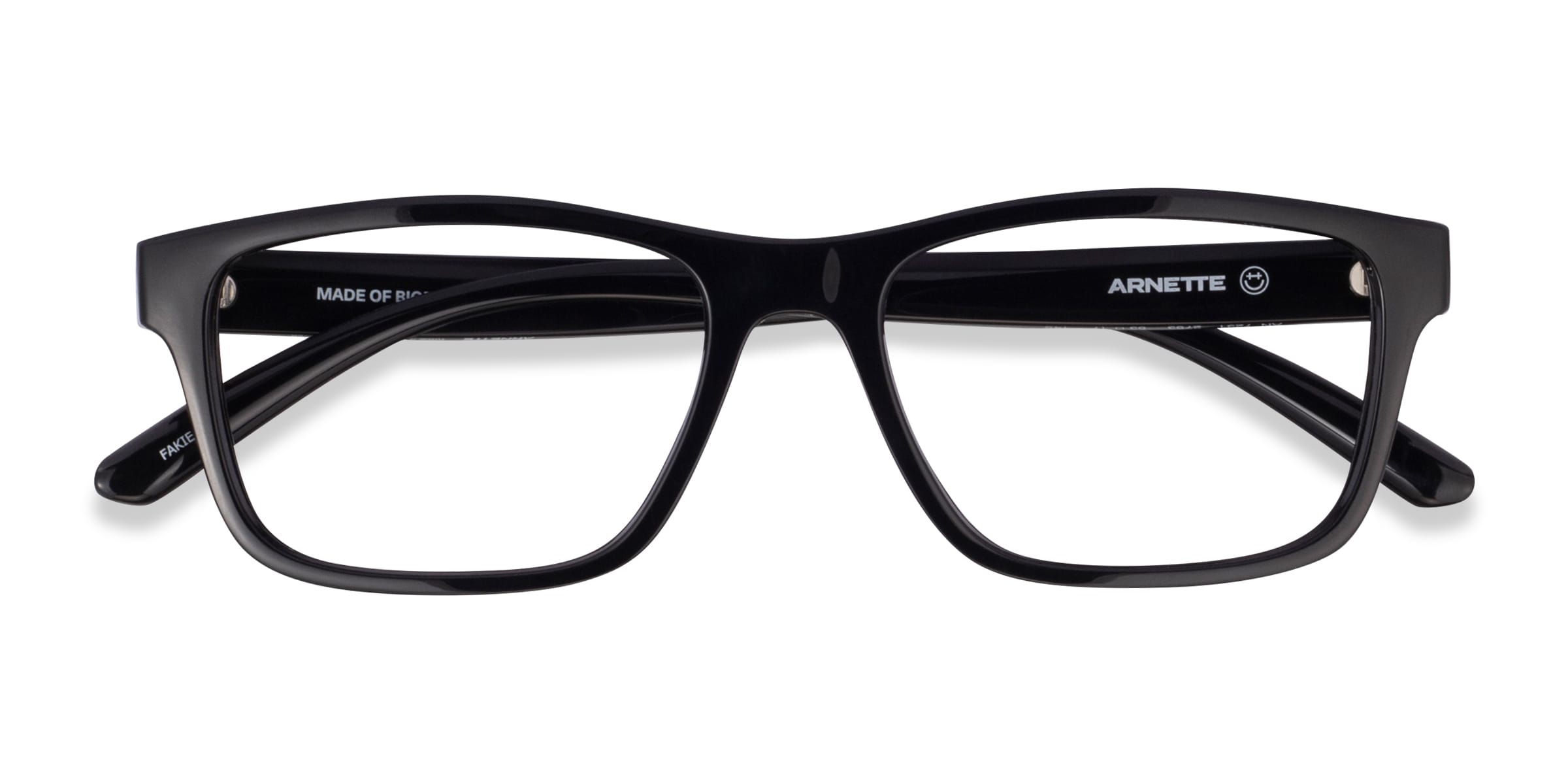 ARNETTE Fakie - Rectangle Black Frame Eyeglasses