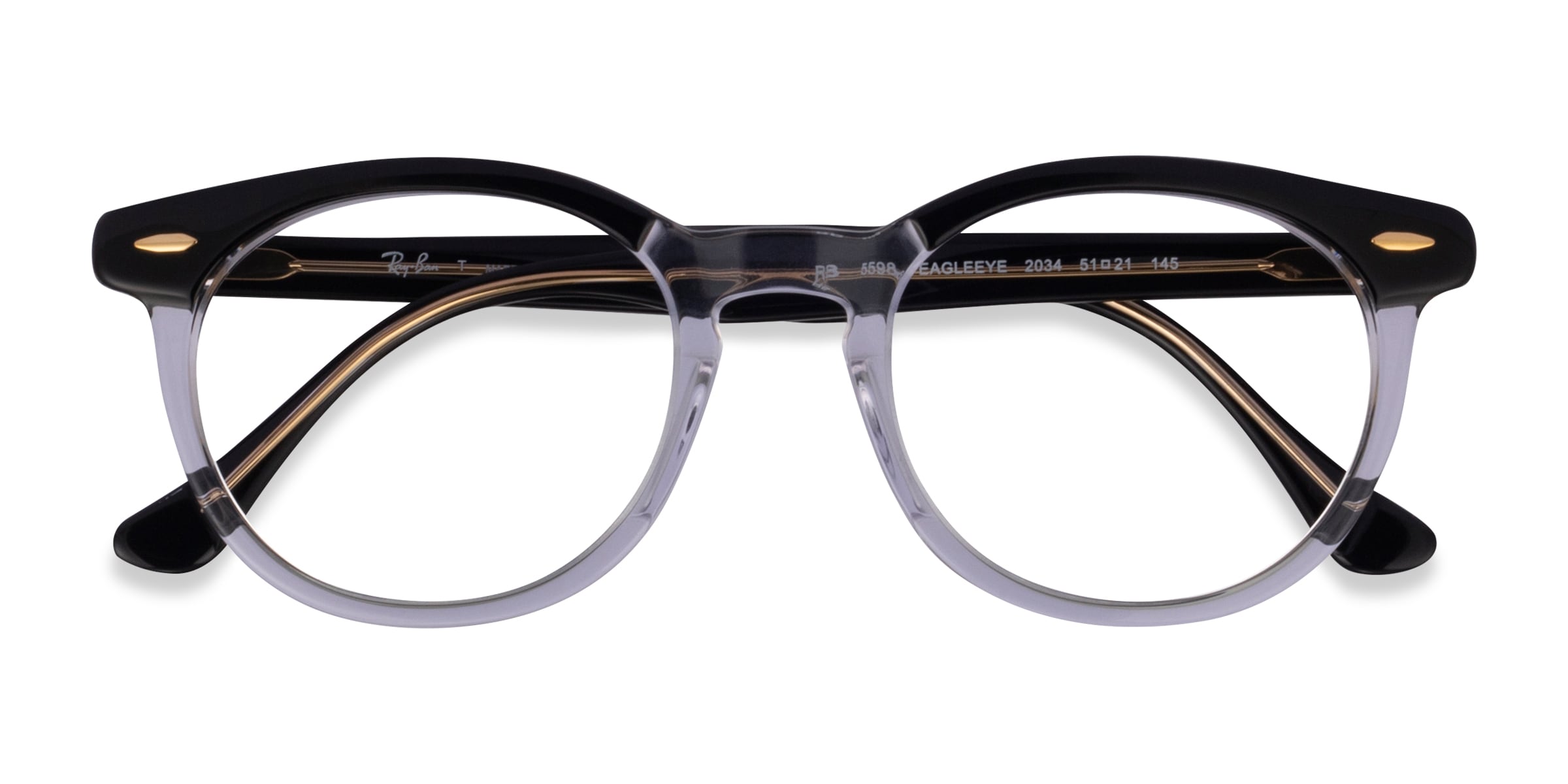 Ray-Ban RB5598 - Round Black Frame Eyeglasses