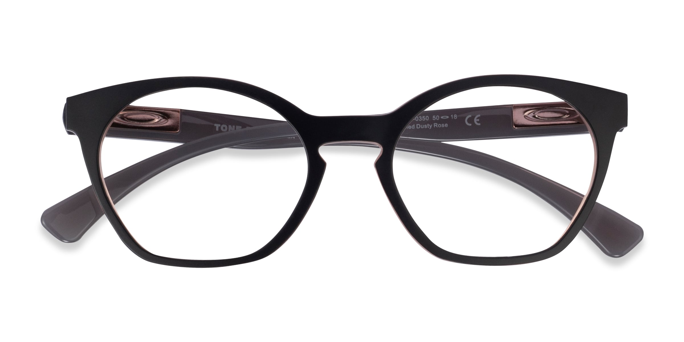 Oakley Tone Down - Cat Eye Polished Dusty Rose Frame Glasses For Women