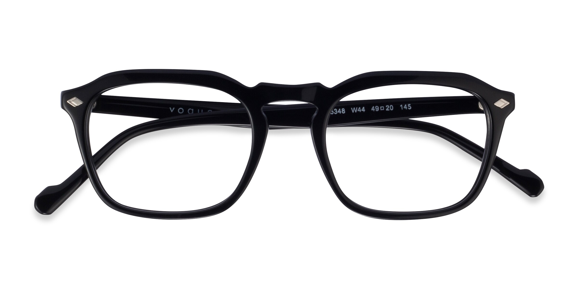 Vogue Eyewear VO5348 - Wayfarer Shiny Black Frame Eyeglasses
