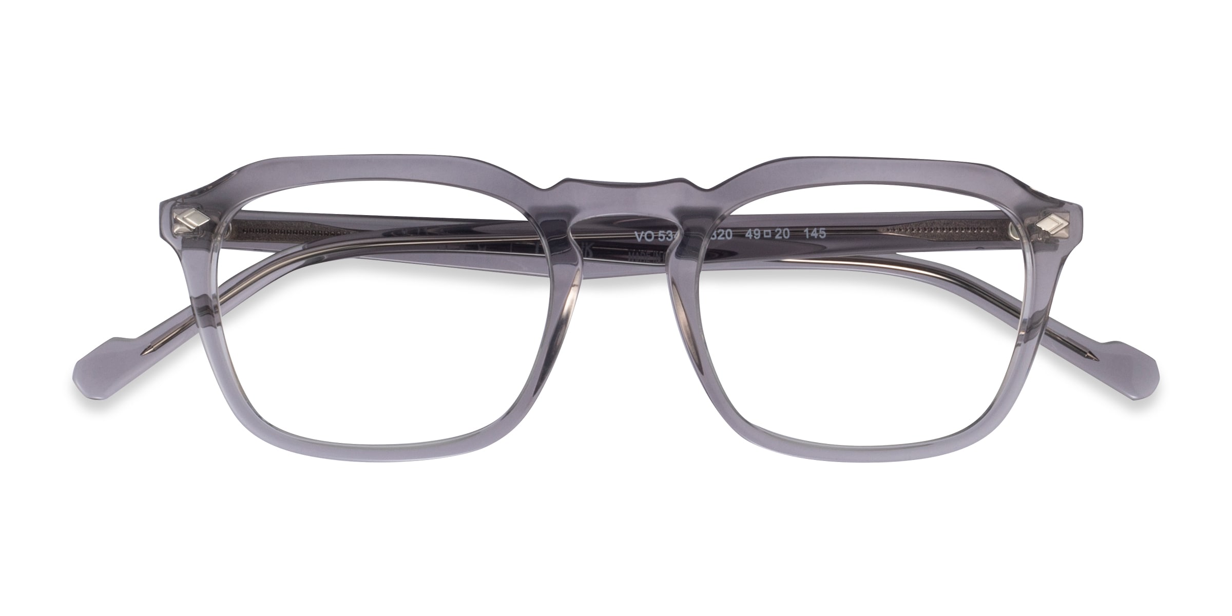 Vogue Eyewear VO5348 - Wayfarer Transparent Gray Frame Eyeglasses