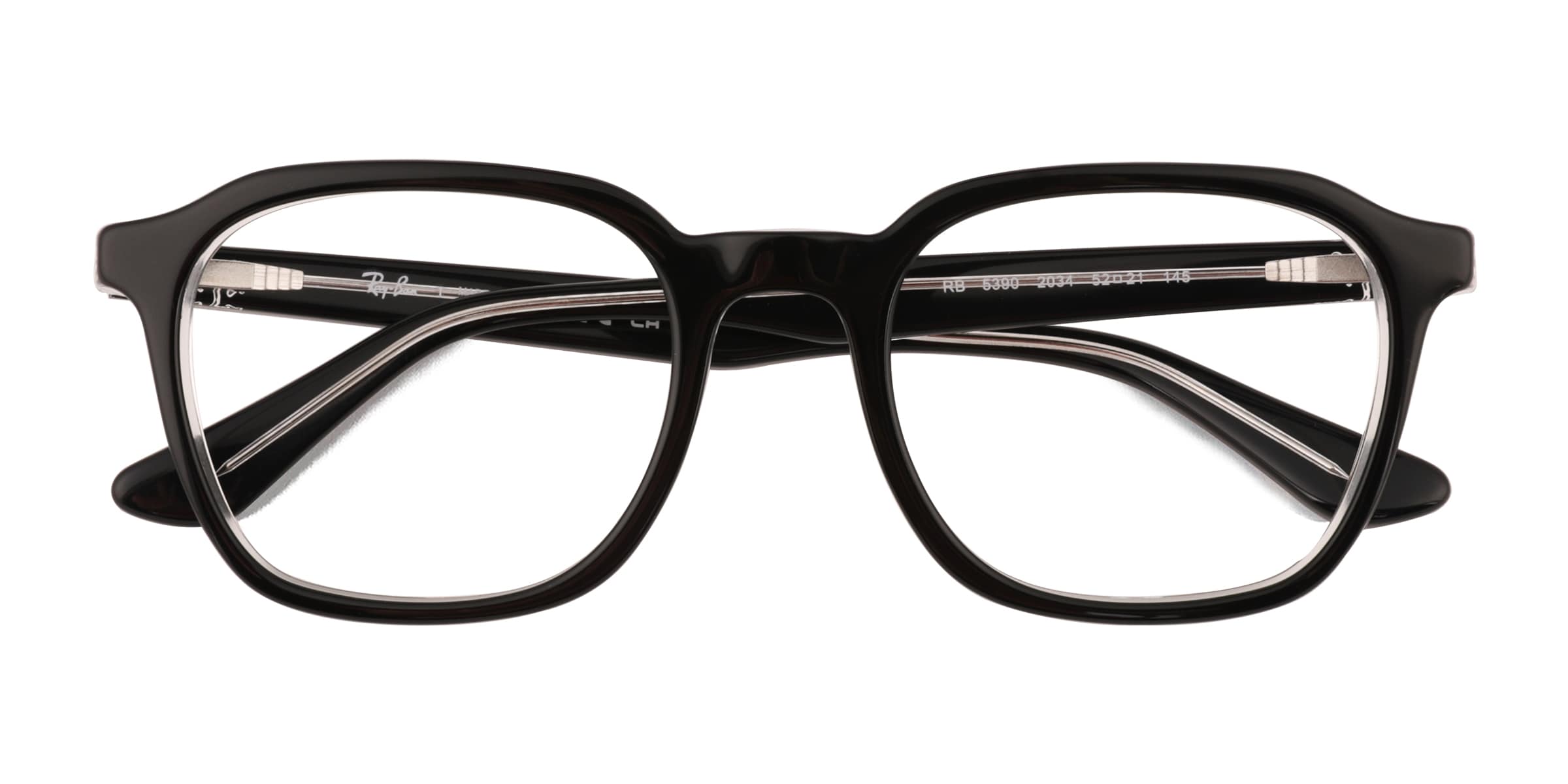 Ray-Ban RB5390 - Square Black Frame Eyeglasses