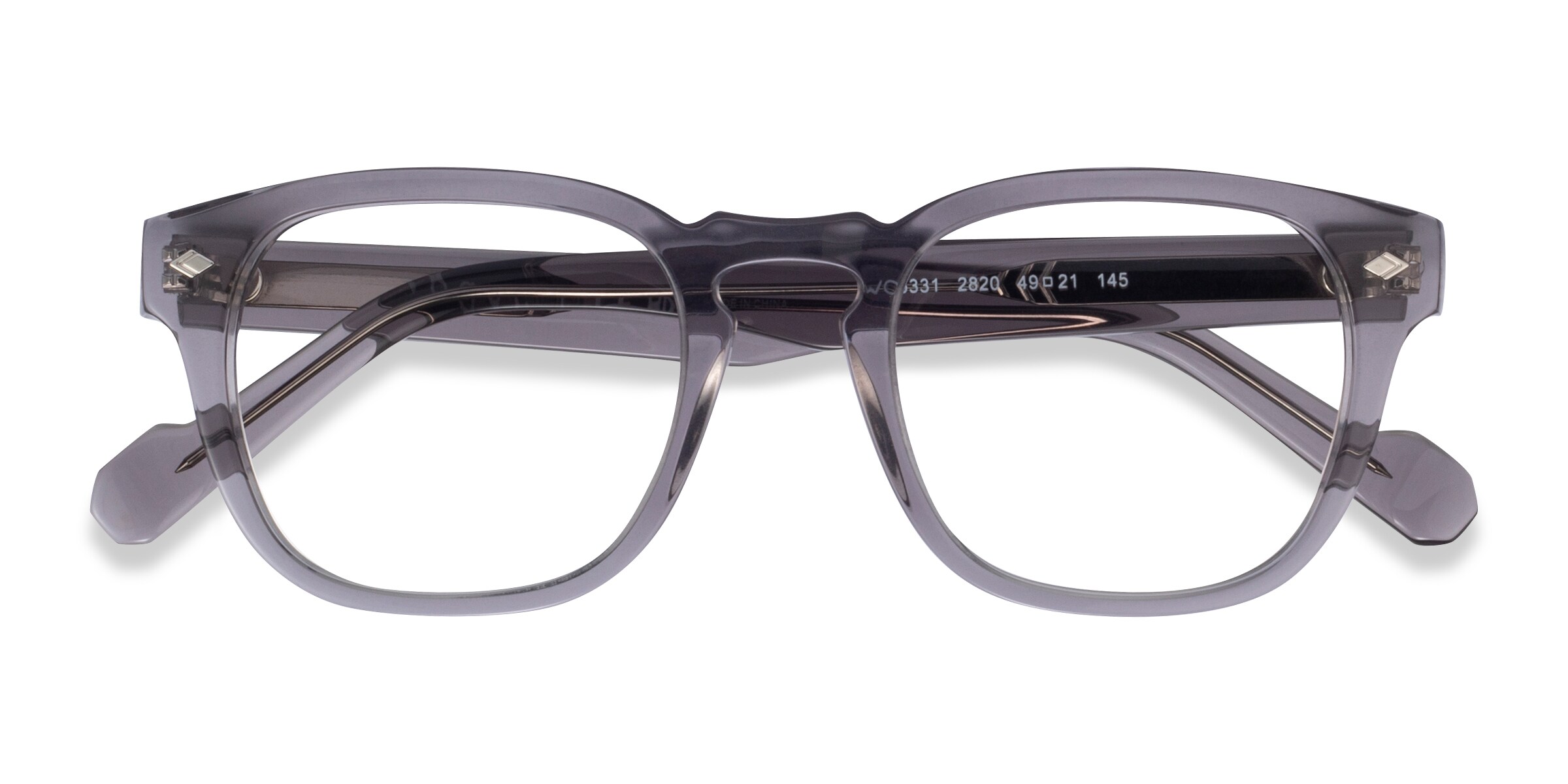 Vogue Eyewear VO5331 - Wayfarer Transparent Gray Frame Eyeglasses