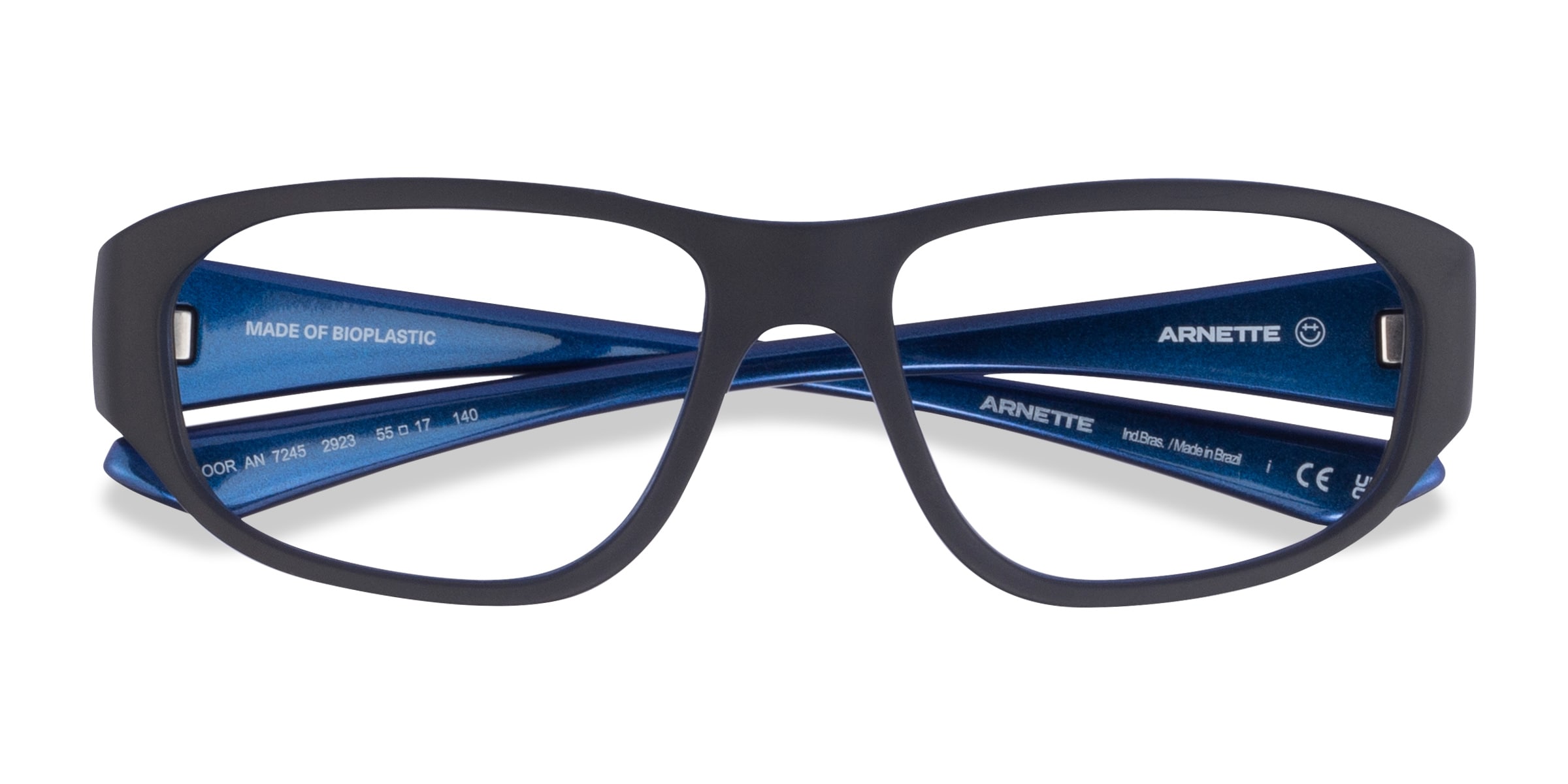 ARNETTE Gamoor - Rectangle Matte Black Frame Glasses For Men