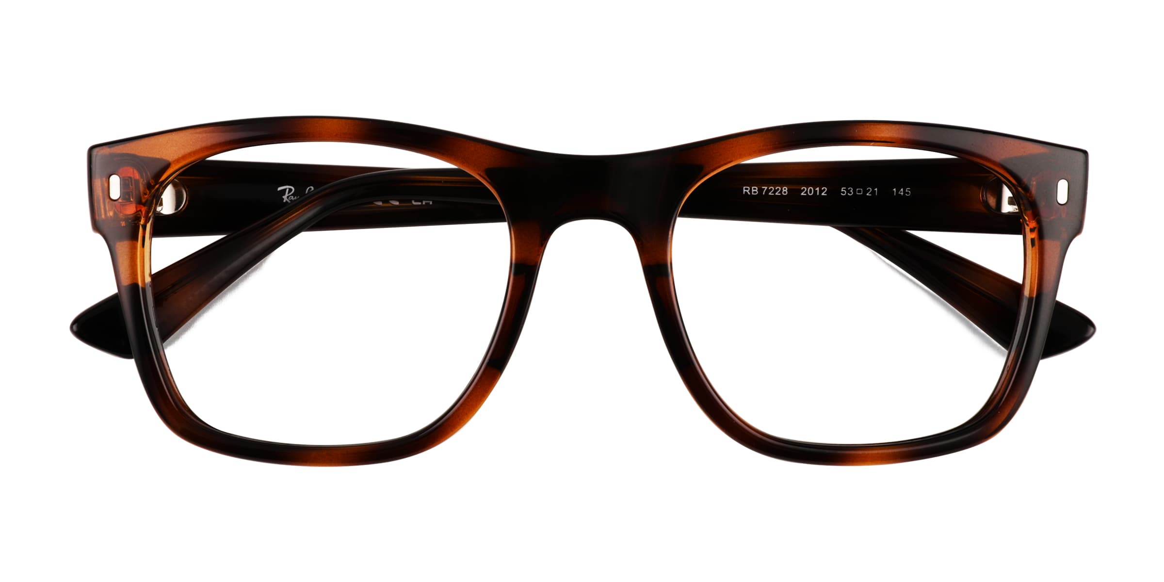 Ray-Ban RB7228 - Wayfarer Tortoise Frame Eyeglasses