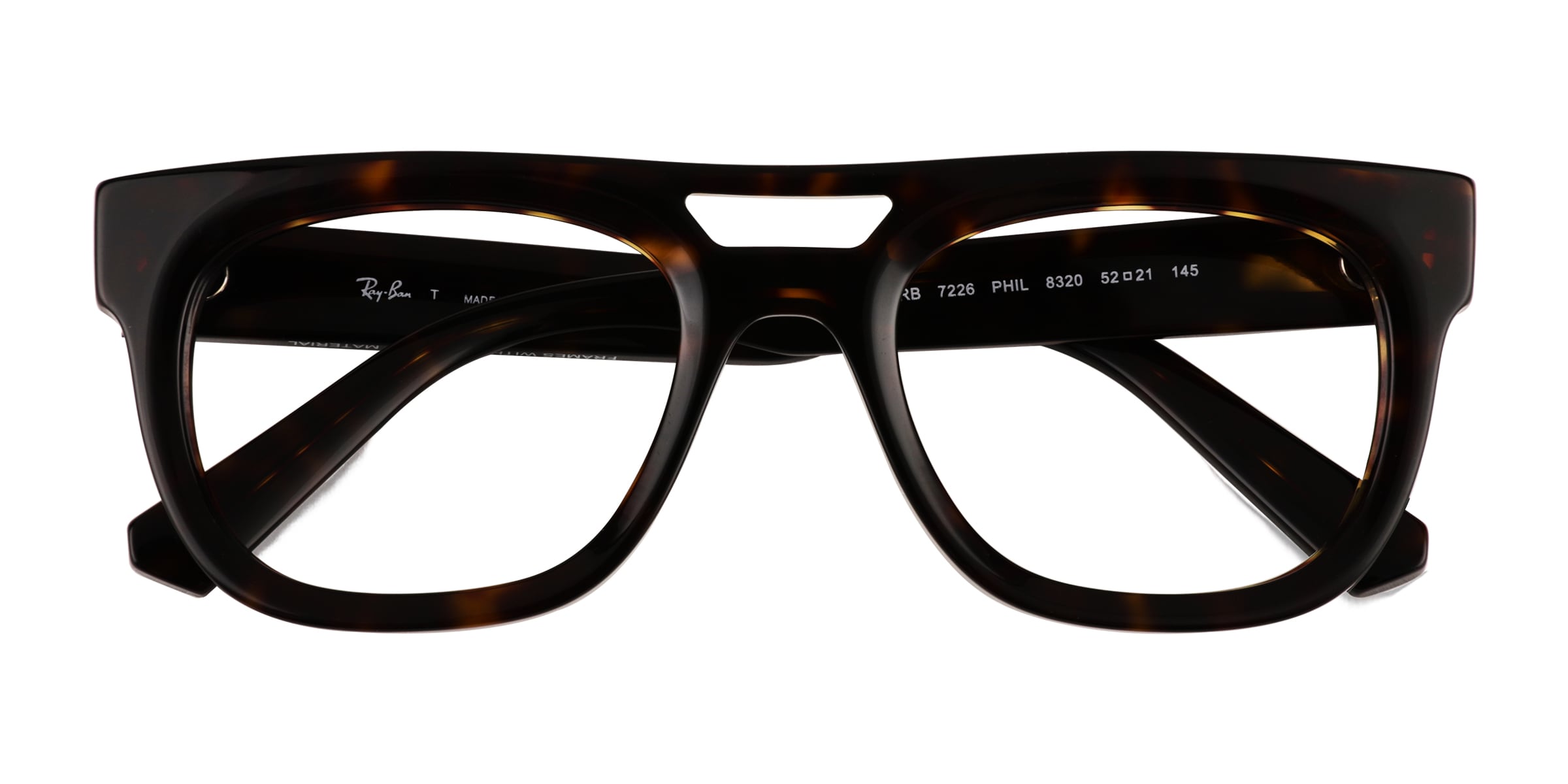 Ray-Ban RB7226 Phil - Aviator Tortoise Frame Eyeglasses