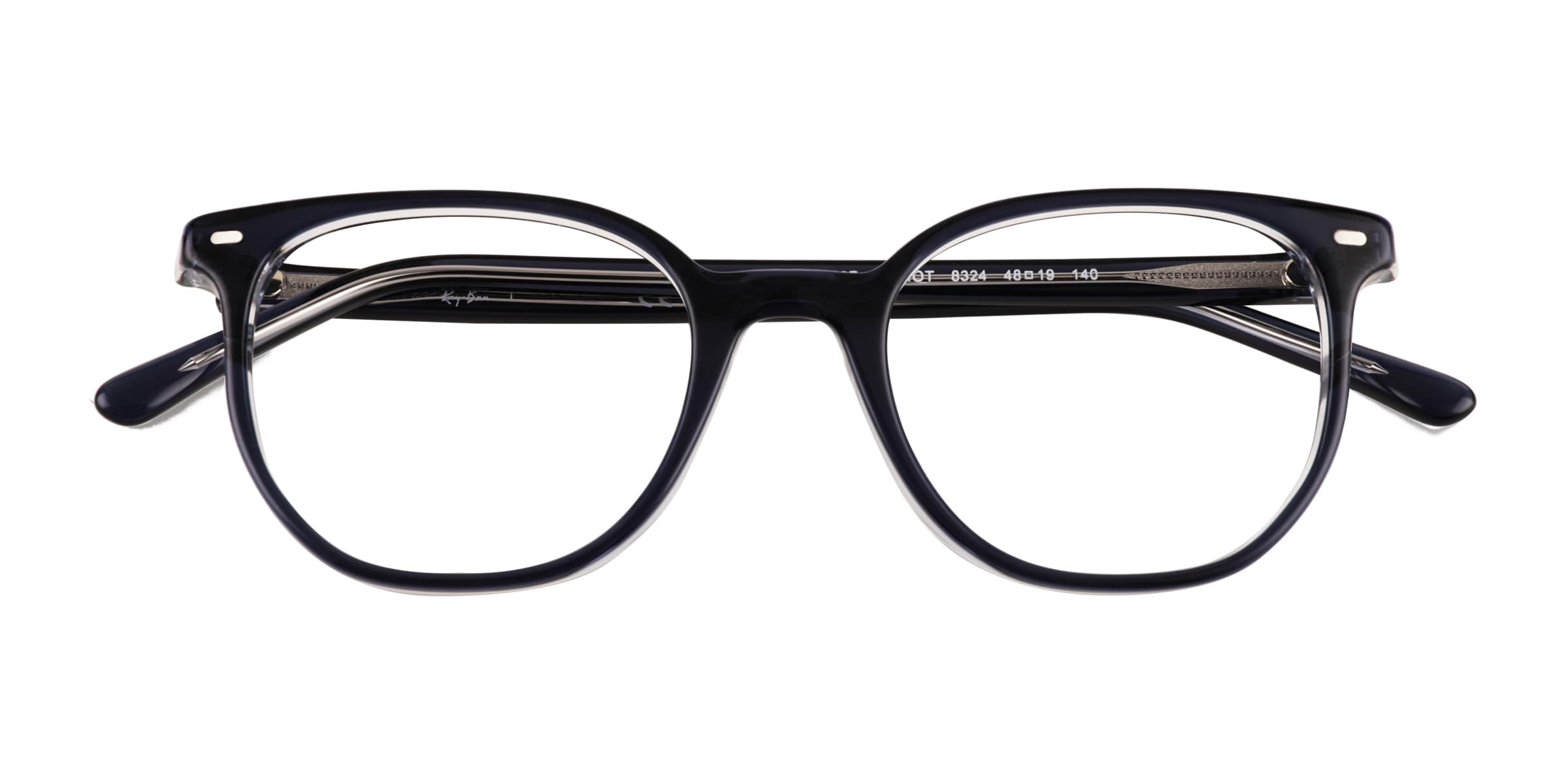 Ray-Ban RB5397 Elliot - Wayfarer Transparent Dark Blue Frame Eyeglasses