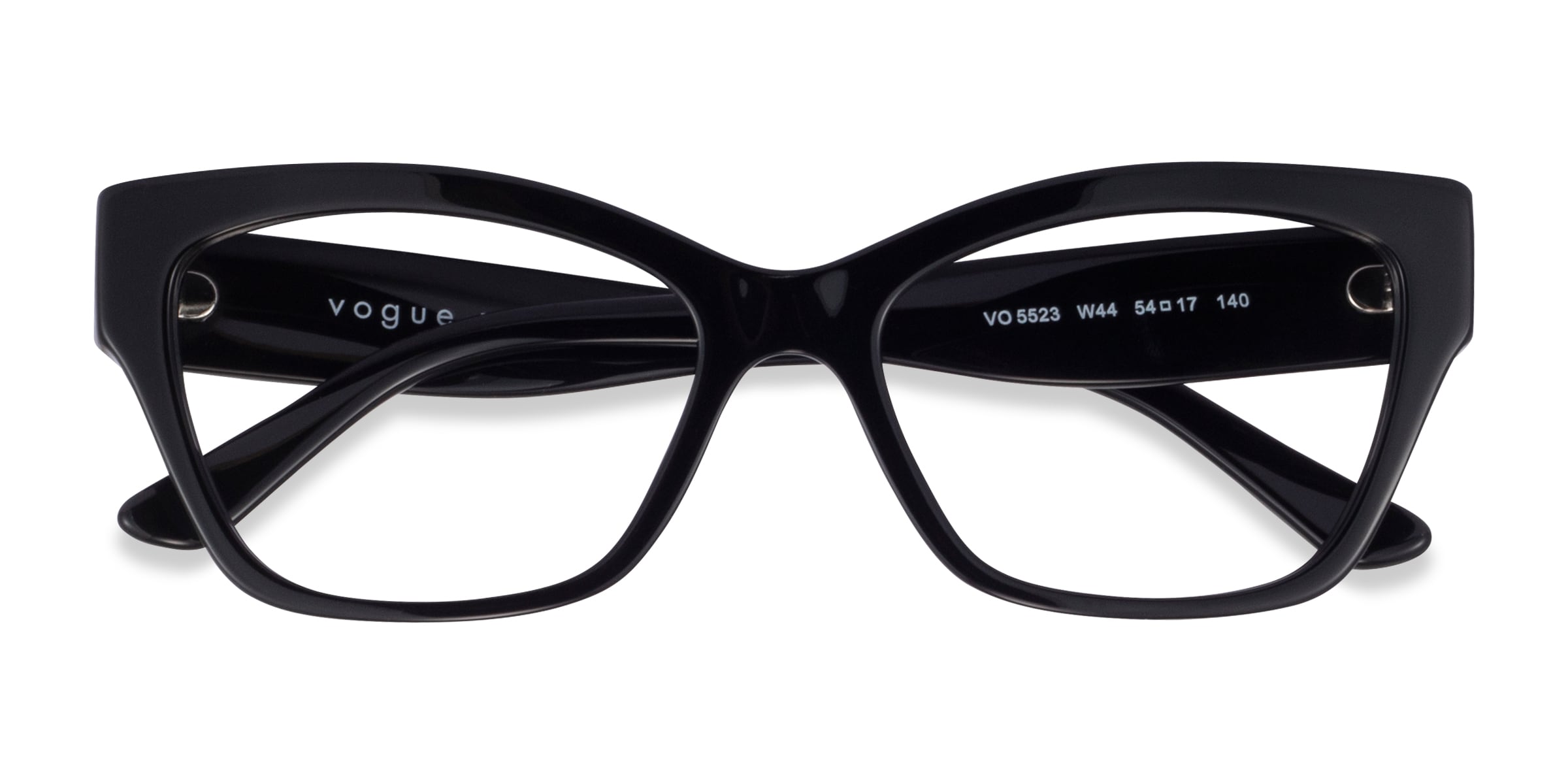 Vogue Eyewear VO5523 - Cat Eye Shiny Black Frame Eyeglasses