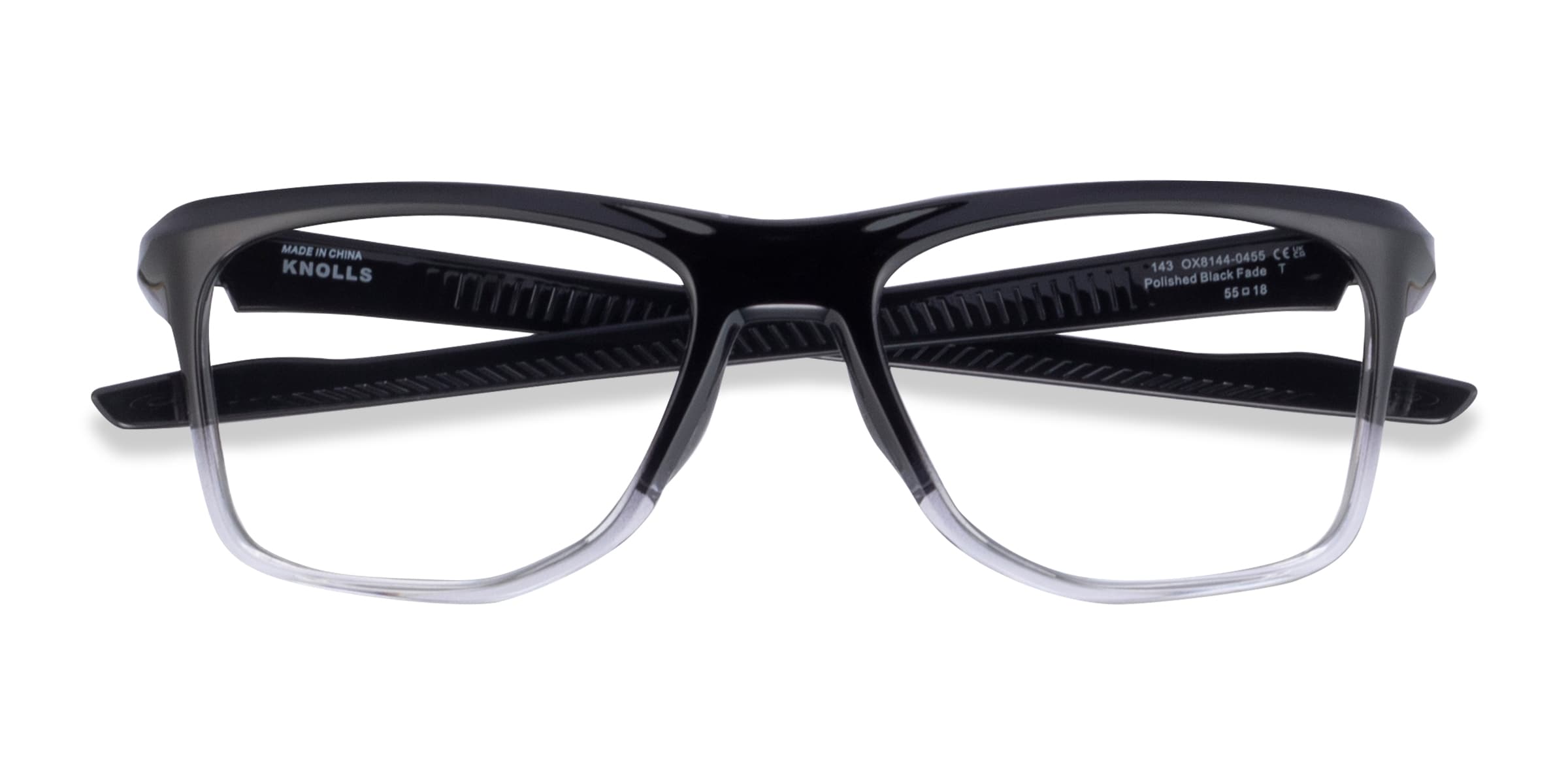 Oakley Knolls - Square Polished Black Frame Eyeglasses