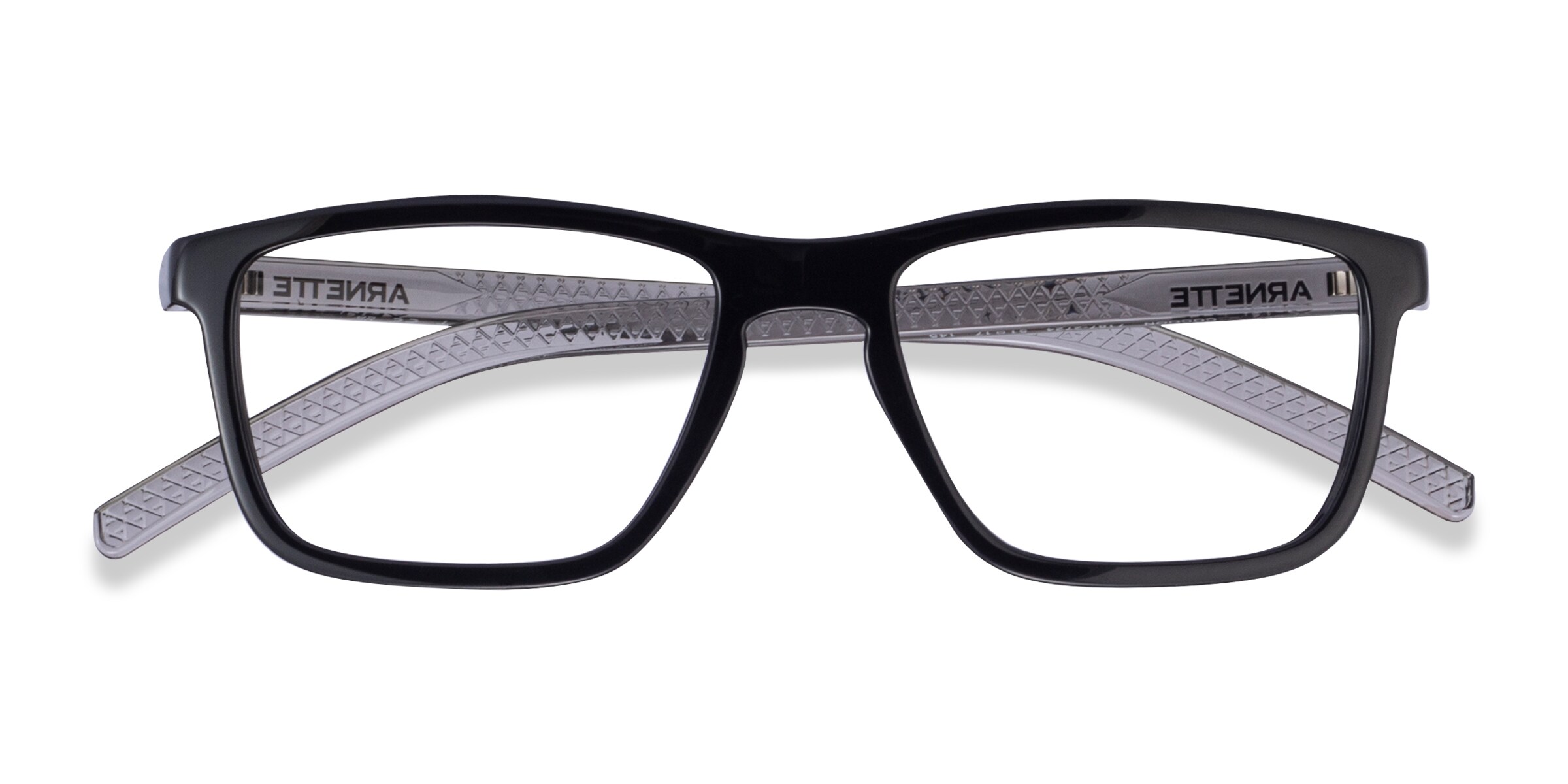 ARNETTE Cocoon - Rectangle Shiny Black Frame Eyeglasses