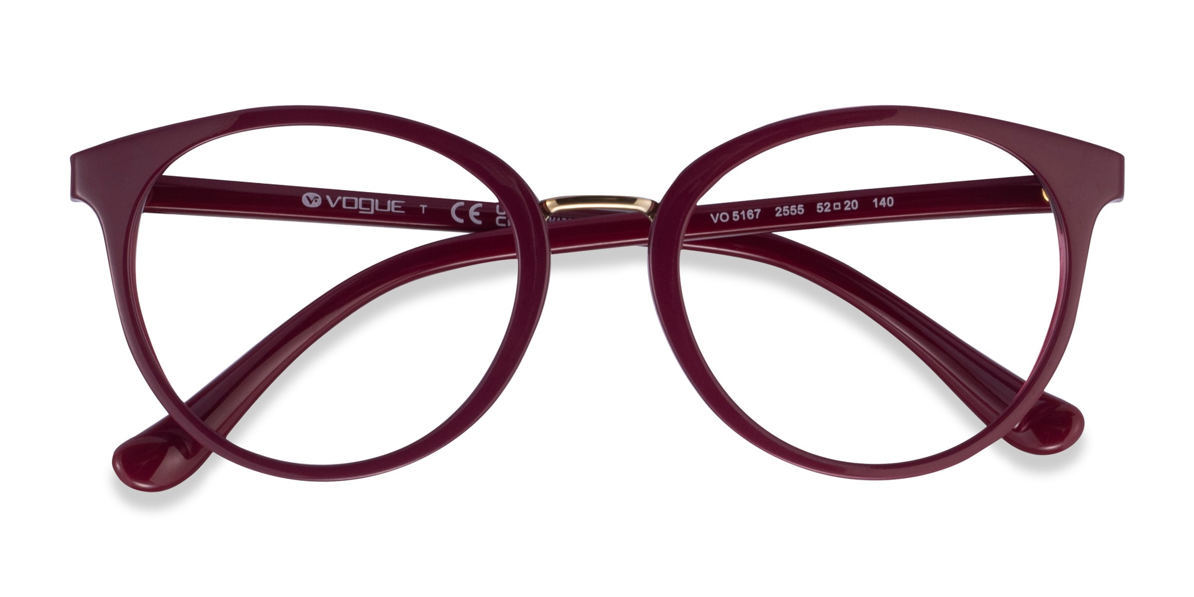 Vogue Eyewear VO5167 - Cat Eye Red Frame Glasses For Women