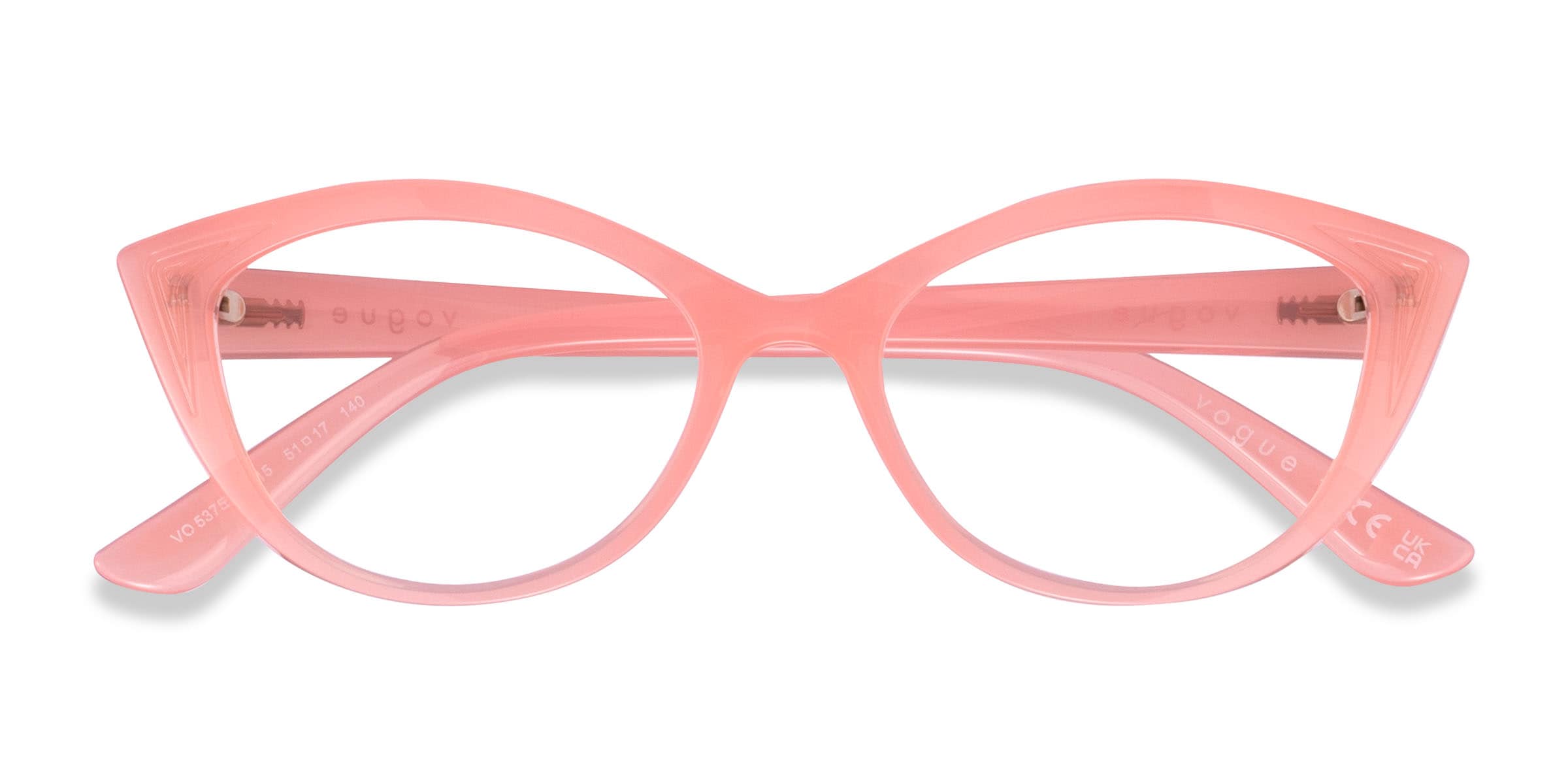 Vogue Eyewear VO5375 - Cat Eye Pink Frame Glasses For Women
