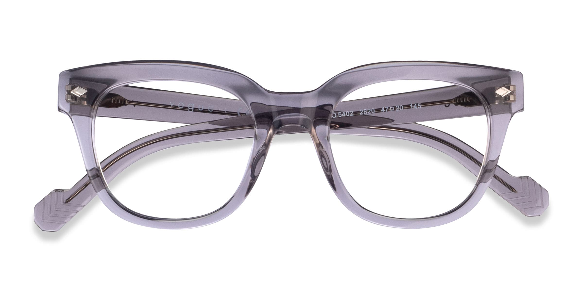 Vogue Eyewear VO5402 - Wayfarer Transparent Gray Frame Eyeglasses