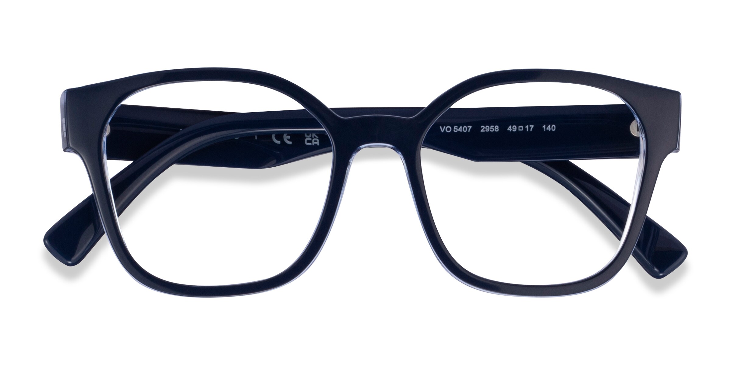 Vogue Eyewear VO5407 - Square Dark Blue Frame Eyeglasses