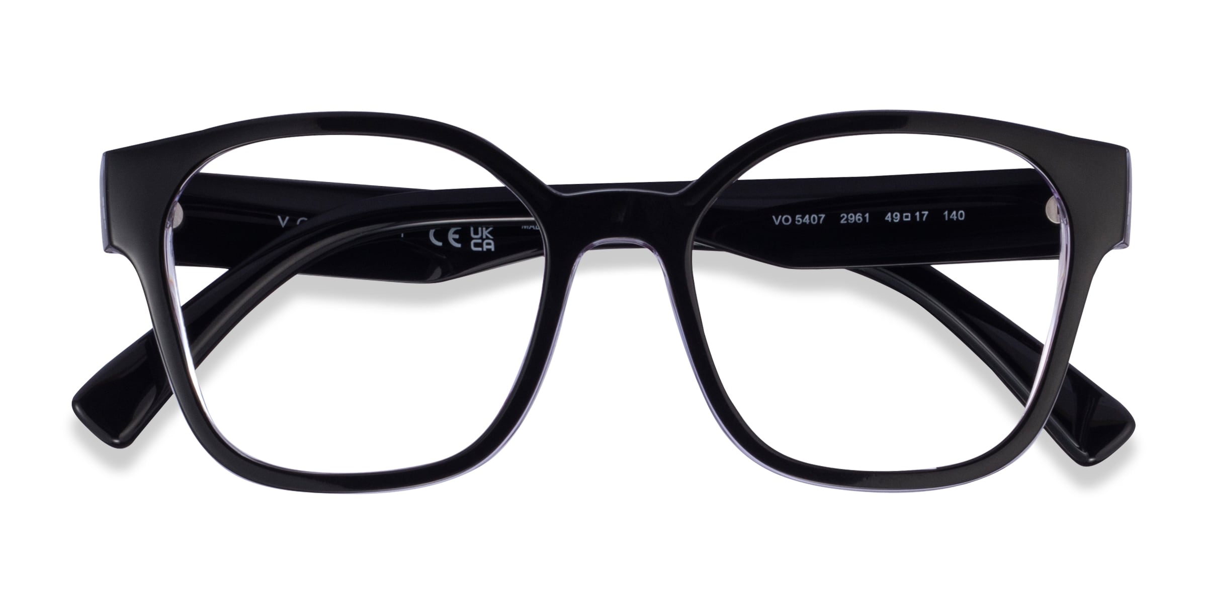 Vogue Eyewear VO5407 - Square Black Purple Frame Eyeglasses