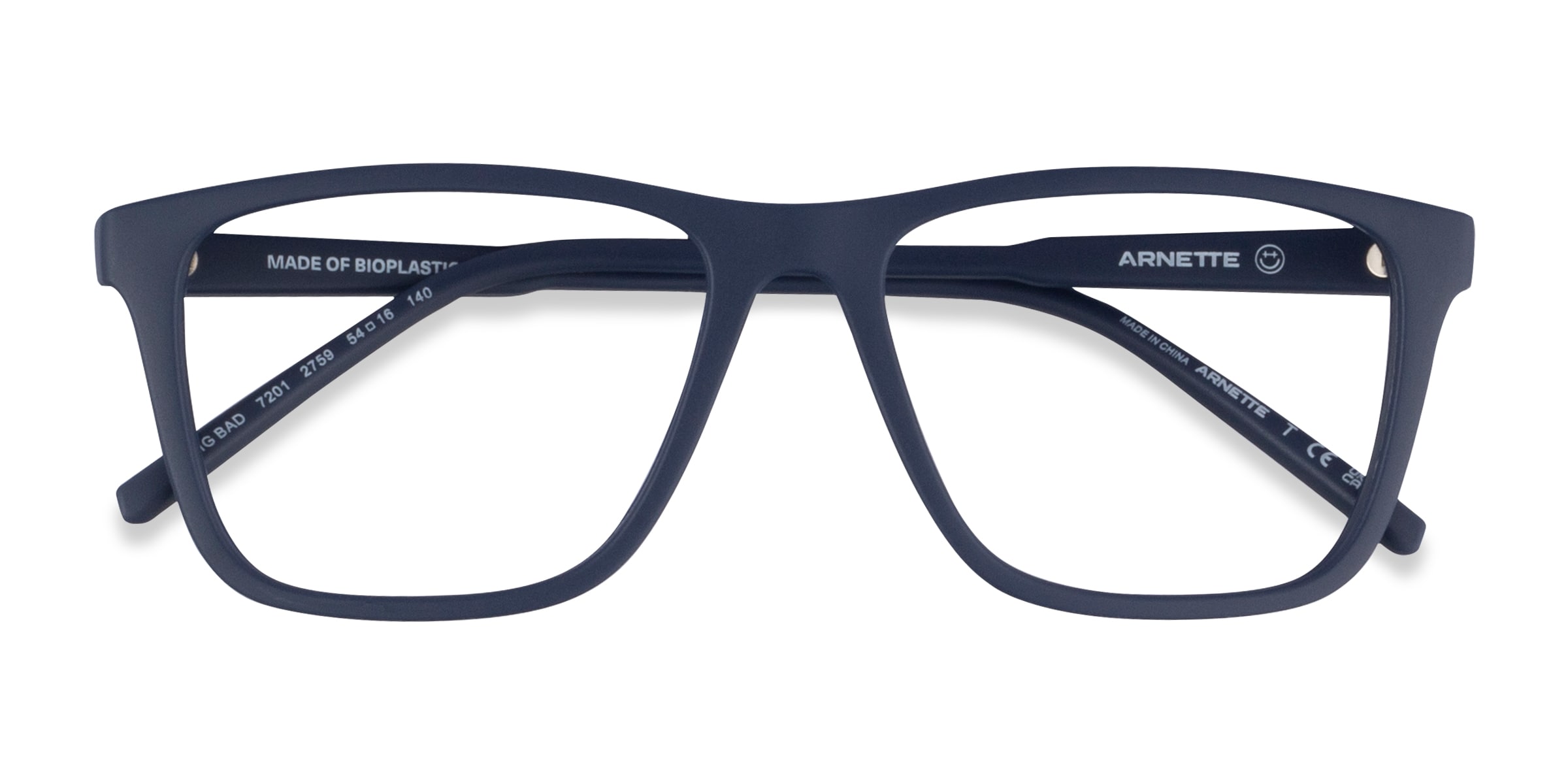 ARNETTE Big Bad - Square Matte Blue Frame Eyeglasses