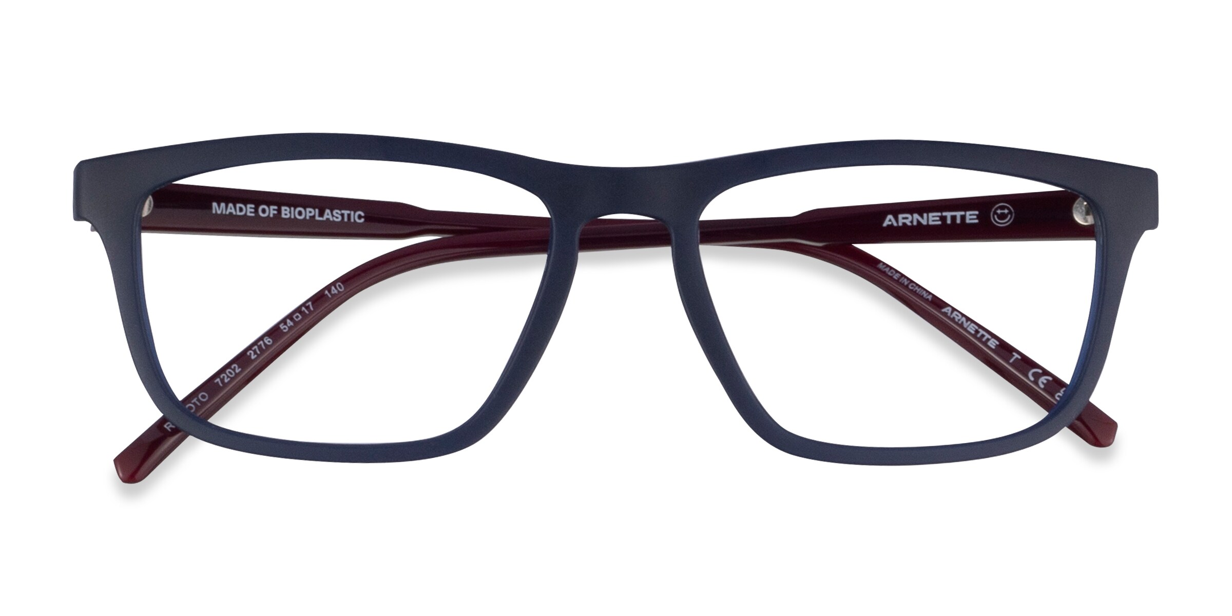 ARNETTE Roboto - Rectangle Matte Blue Frame Eyeglasses