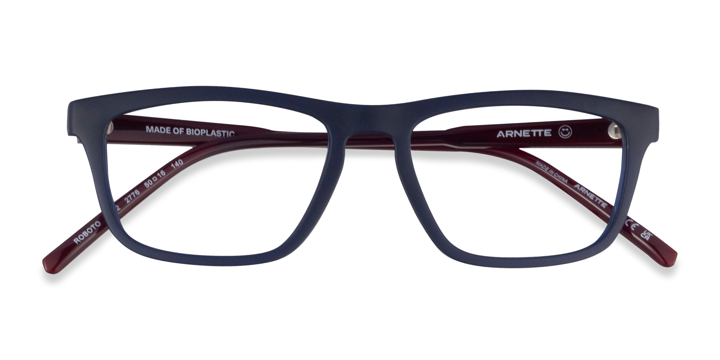 ARNETTE Roboto - Rectangle Dark Blue Frame Eyeglasses