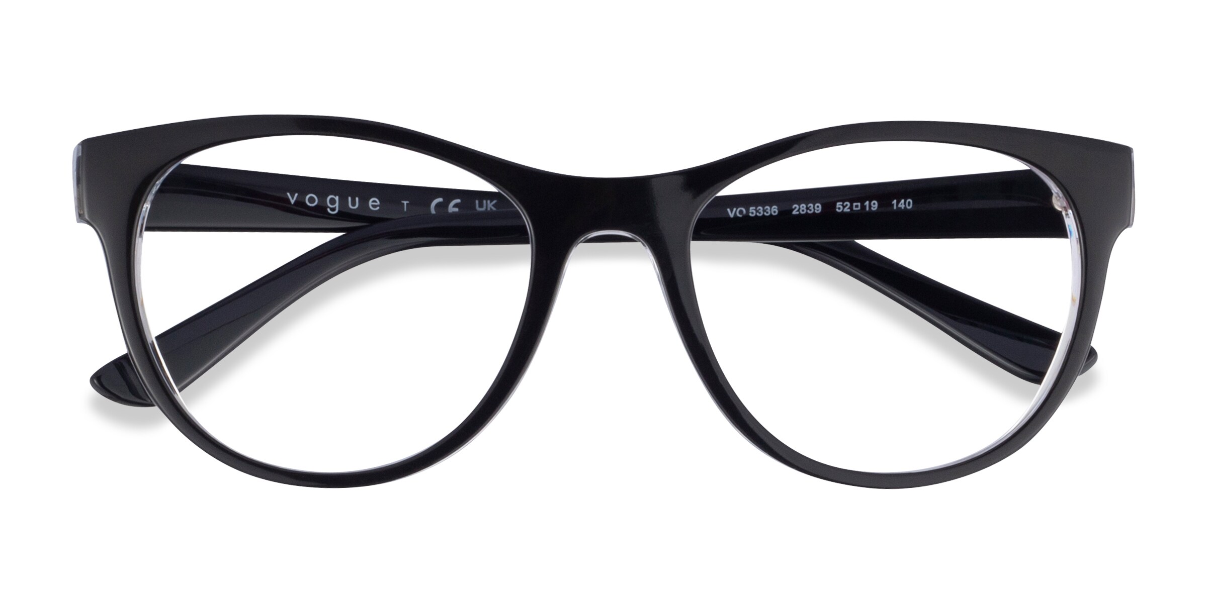 Vogue Eyewear VO5336 - Cat Eye Black Frame Glasses For Women