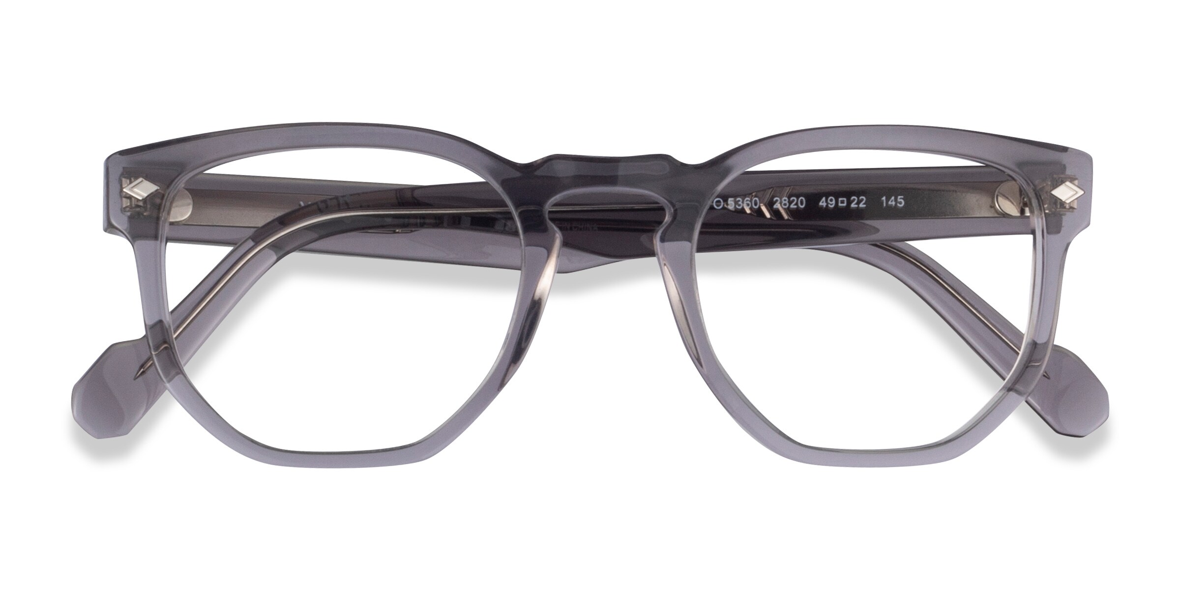 Vogue Eyewear VO5360 - Geometric Clear Gray Frame Eyeglasses