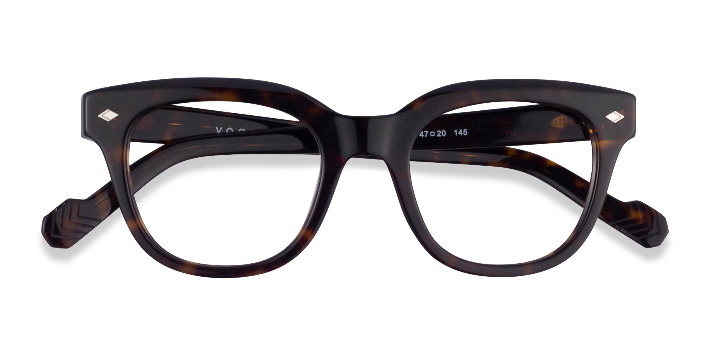 Vogue Eyewear VO5402 - Wayfarer Dark Tortoise Frame Eyeglasses