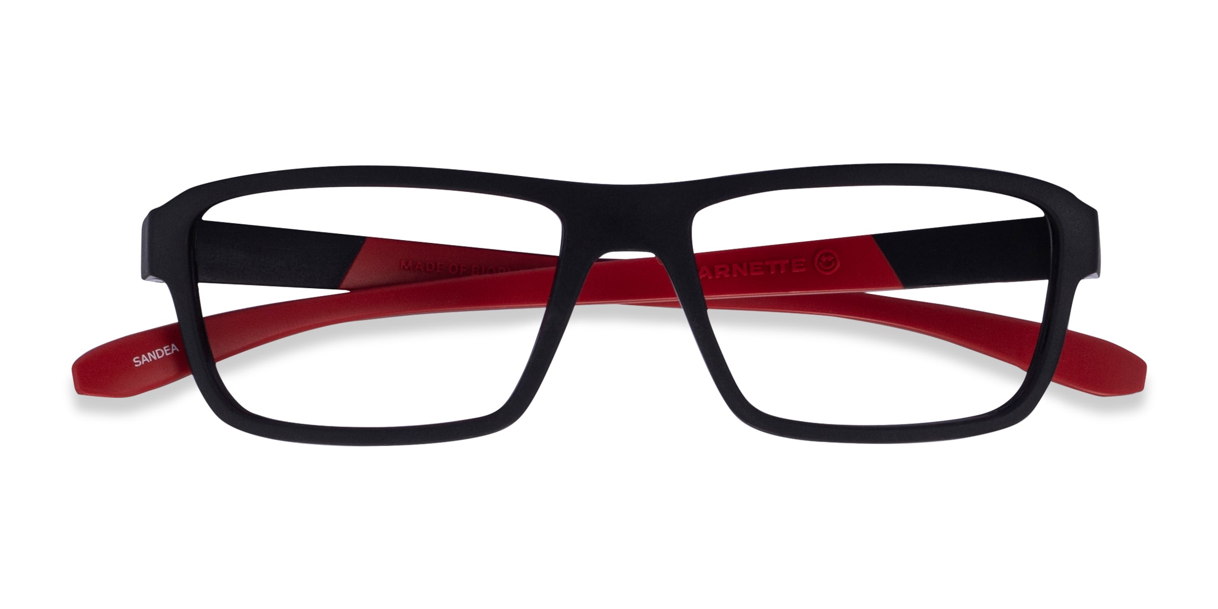 ARNETTE Sandea - Rectangle Black Matte Frame Eyeglasses