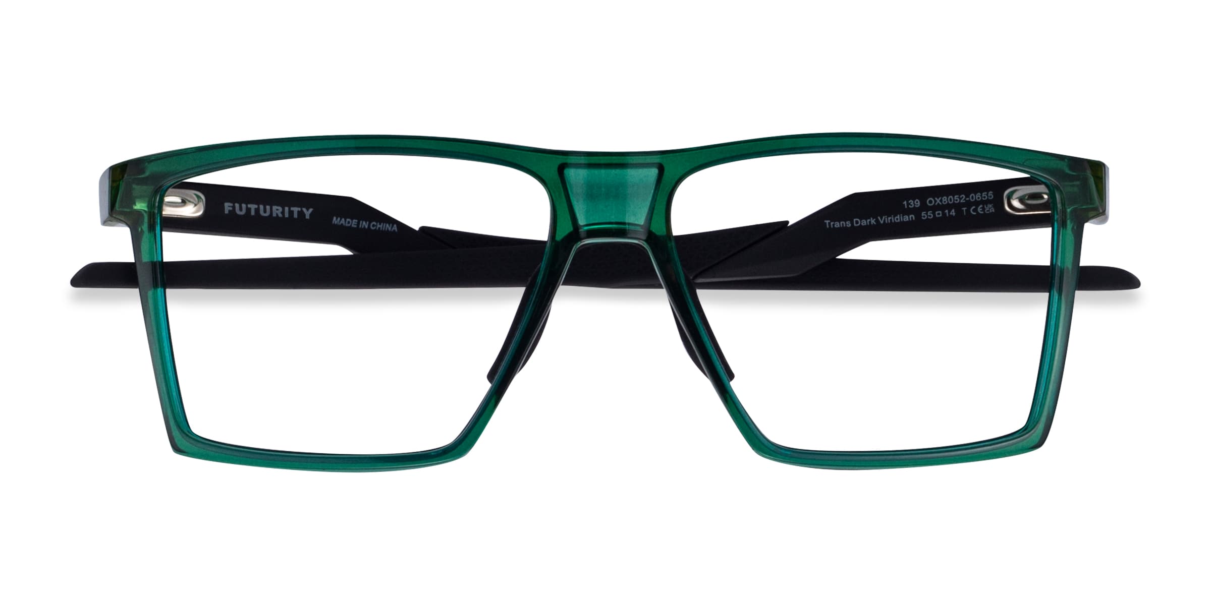 Oakley Futurity - Square Clear Green Frame Glasses For Men