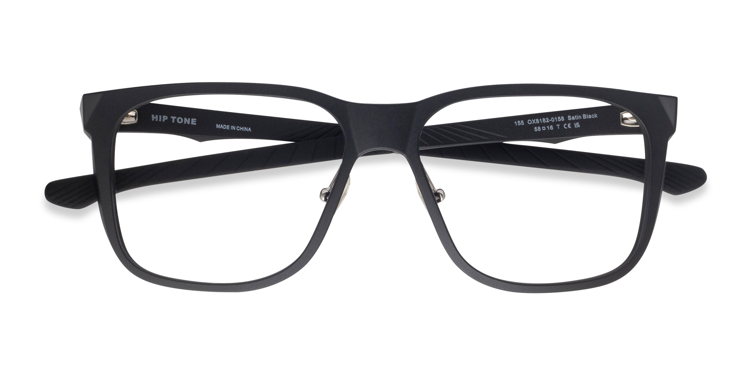 OAKLEY Hip Tone - Square Black Frame Glasses For Men